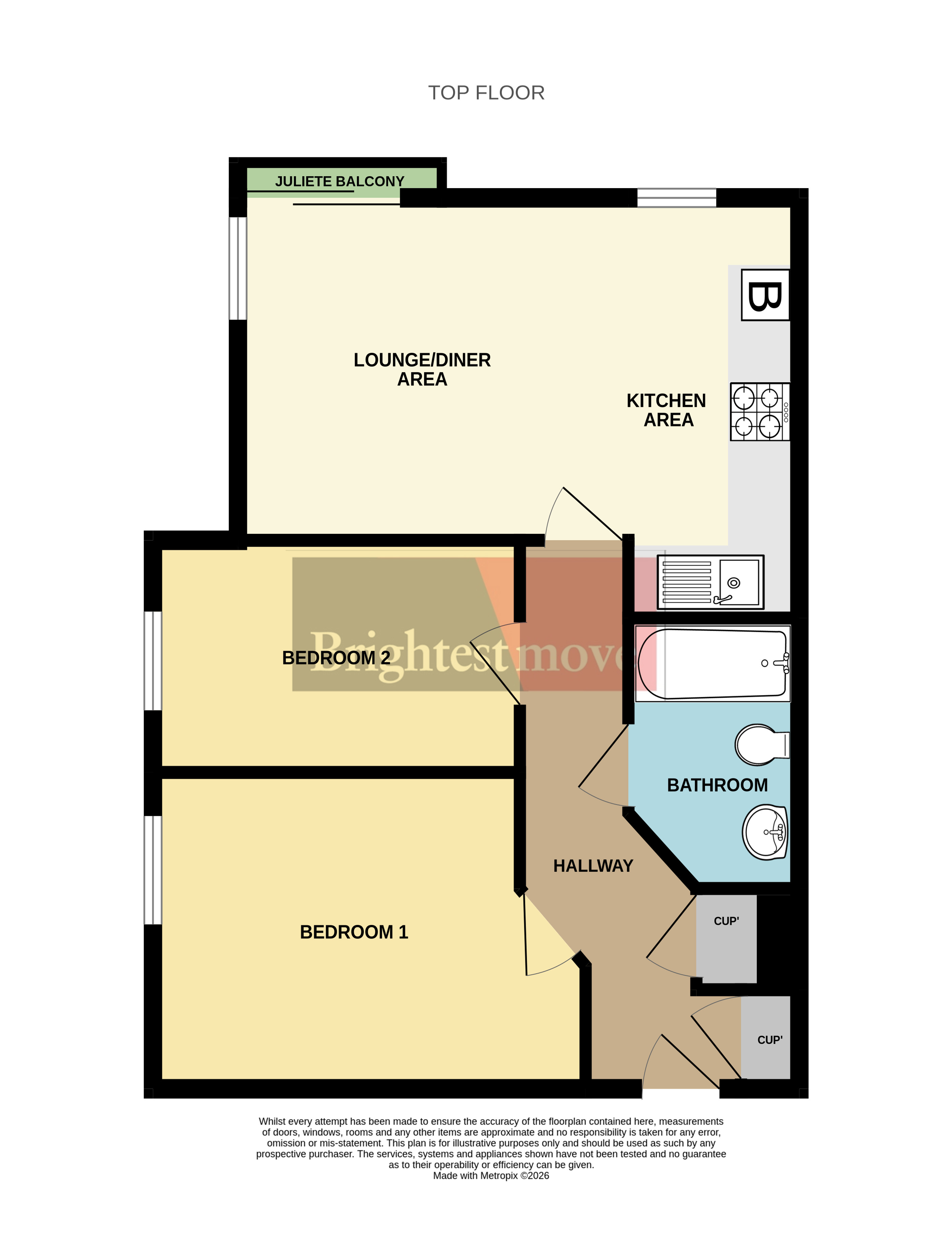 7B, Bransby Way, Weston-super-Mare floorplan