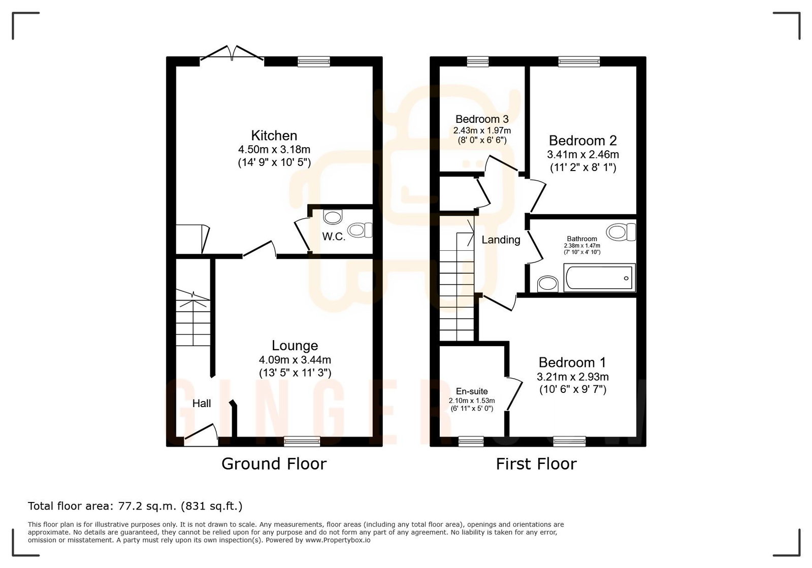 2, Plough Lane, Wixams floorplan