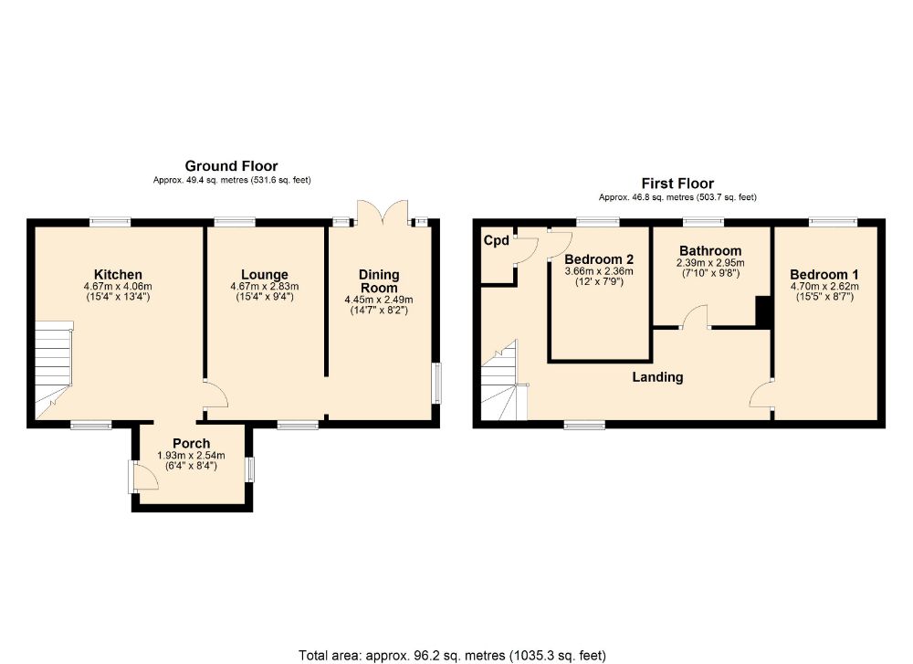 Heather Lane, Abington, Northampton NN3, 2 bedroom cottage for sale