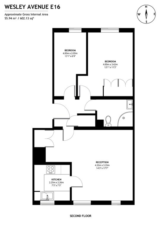 Wesley Avenue, London floorplan