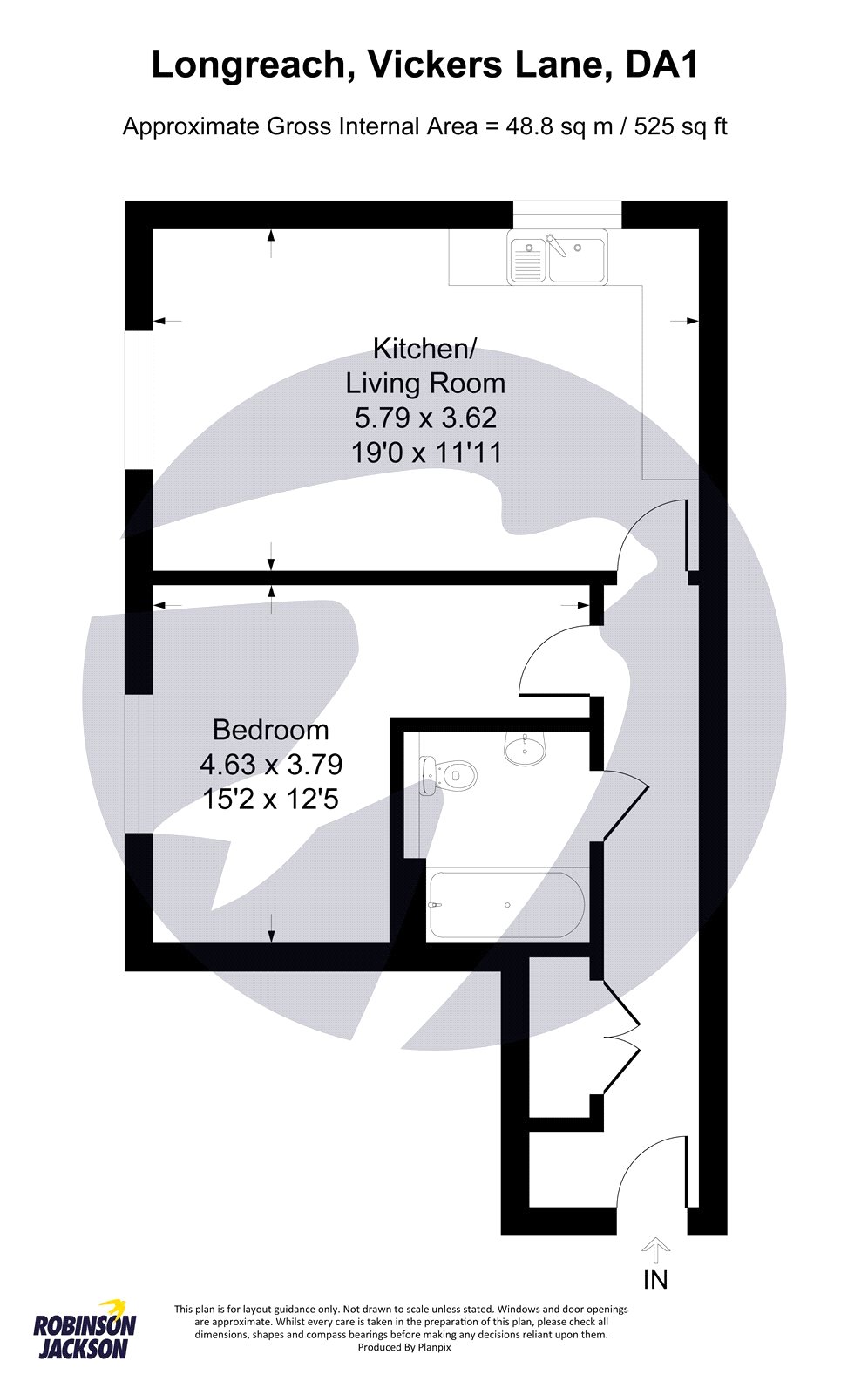 Flat 1, Binnie Lodge,, Binnie Road, Kent floorplan