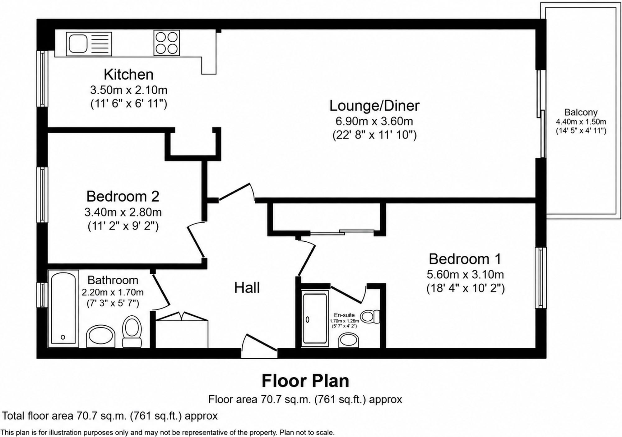 The Waterfront, Manchester floorplan