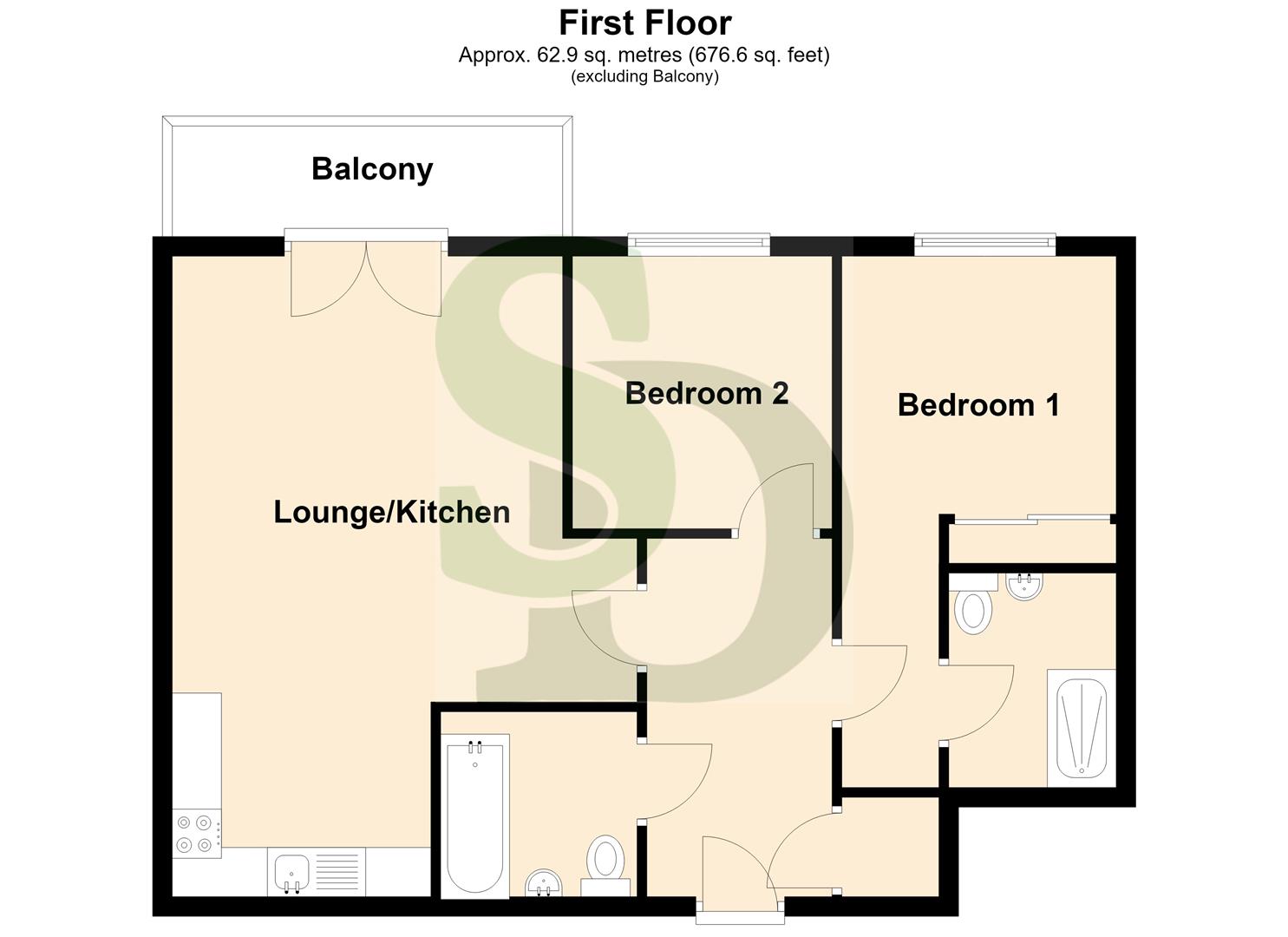 16, Lorenzo House, Medici Close, Ilford floorplan