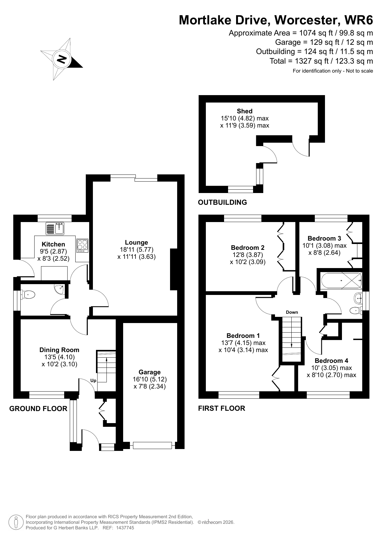 12, Mortlake Drive, Worcester floorplan