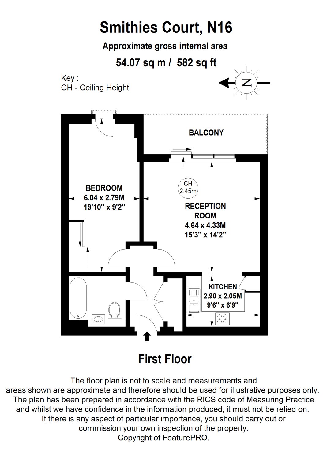 1 Bedrooms Flat to rent in Smithies Court, 41 Pellerin Road, London N16