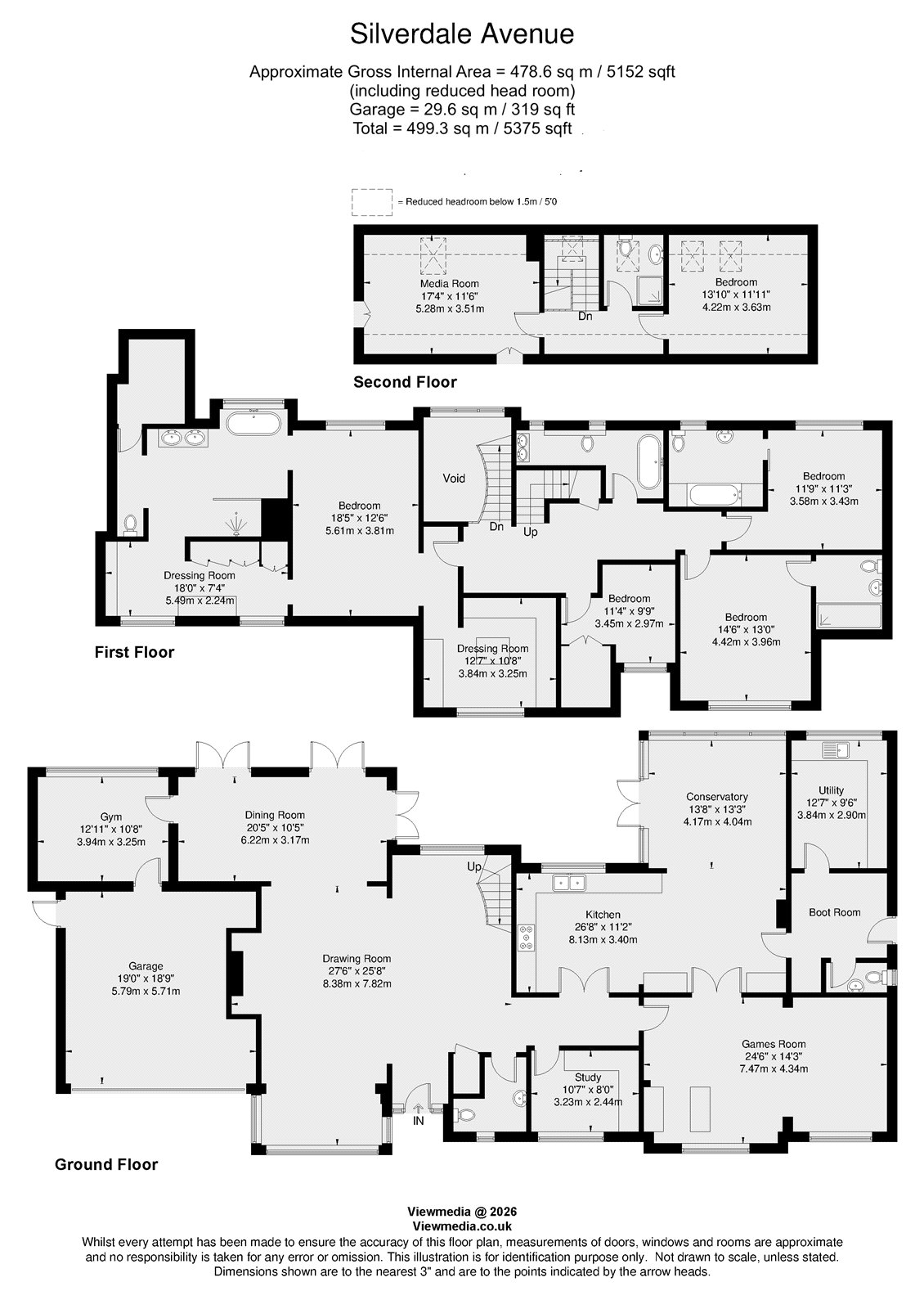 Arden House, 179, Silverdale Avenue, Ashley Park floorplan