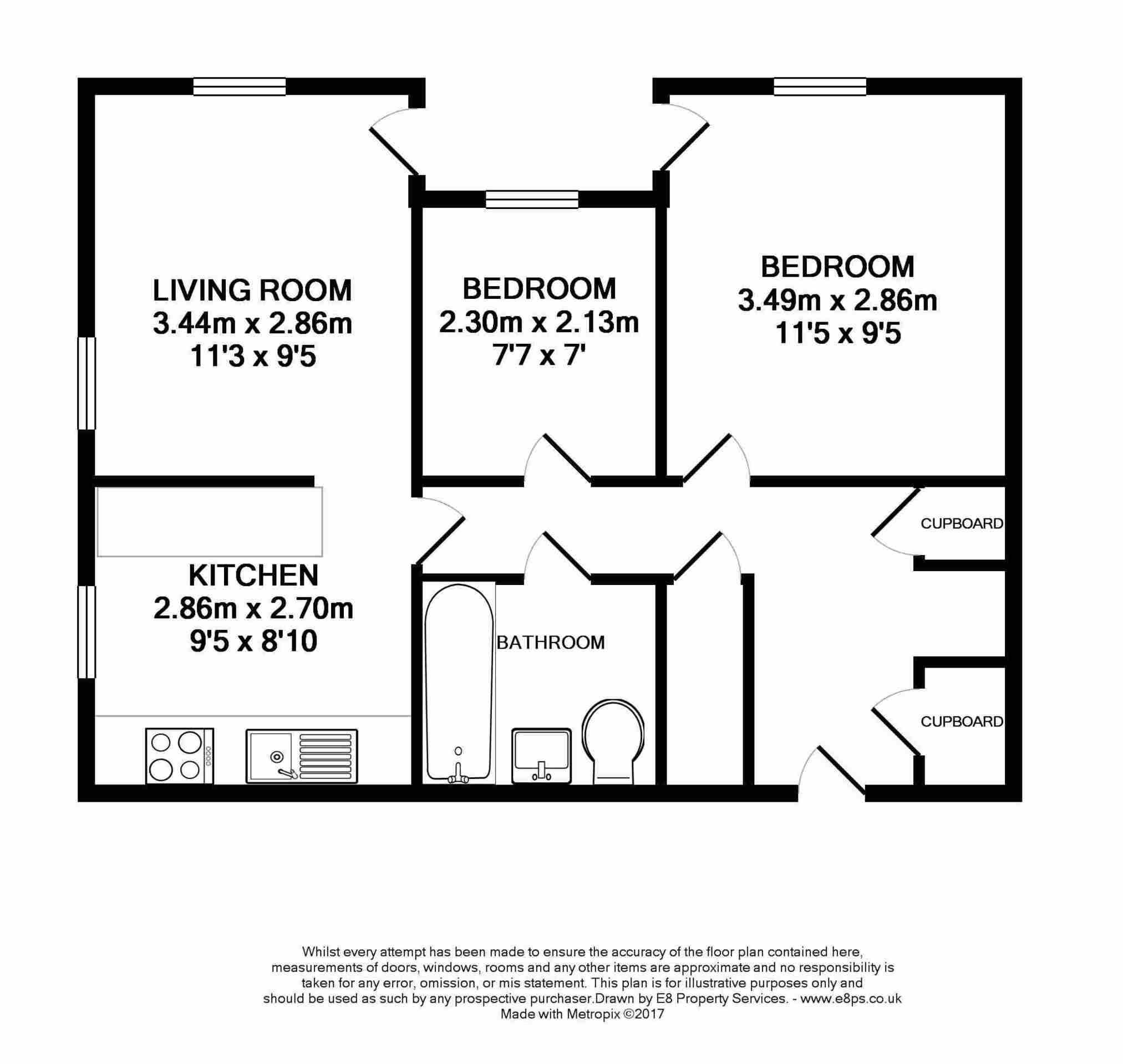 2 Bedrooms Flat to rent in Jackman Close, Abingdon OX14