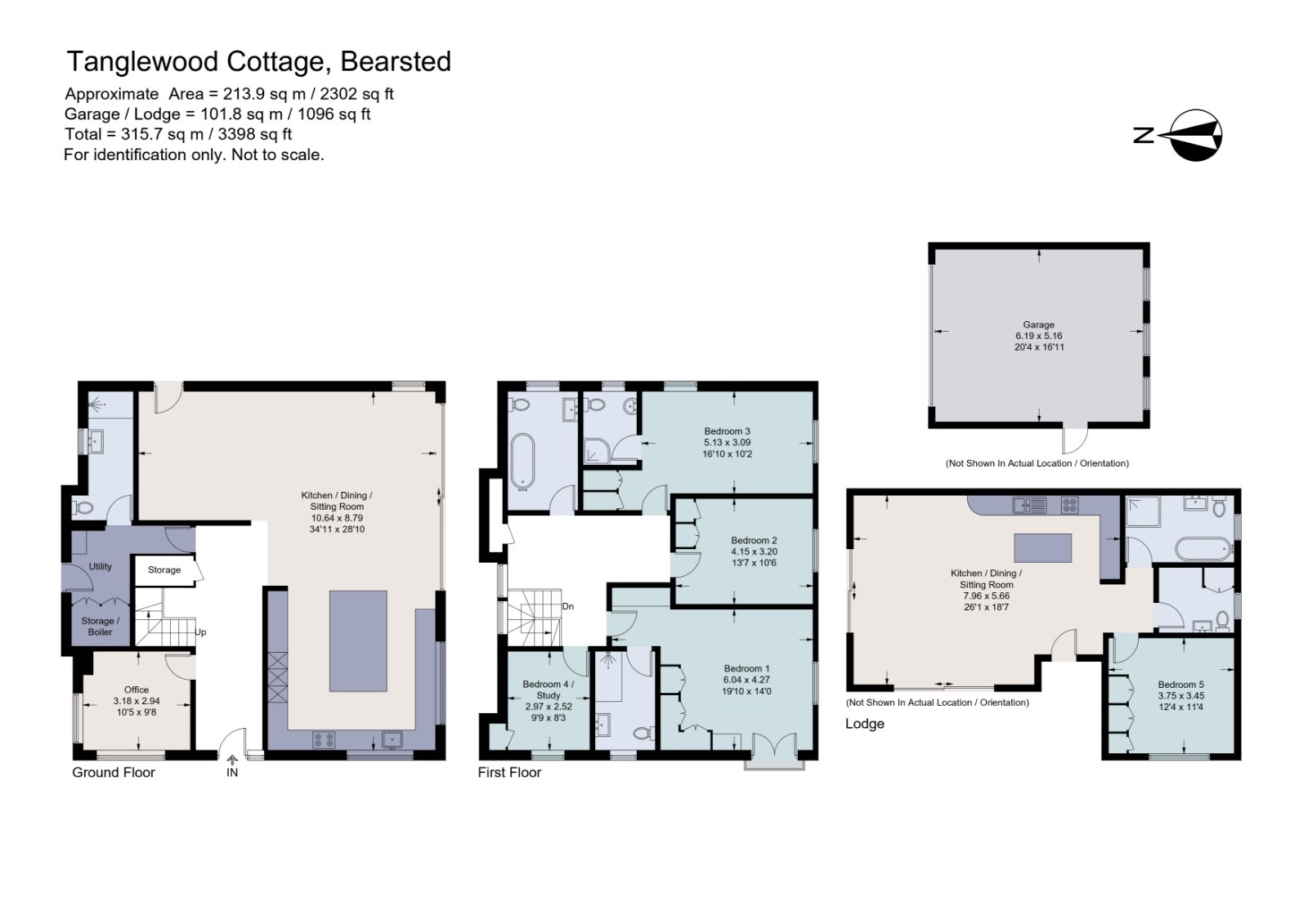 Tanglewood Cottage,, Otham Lane, Maidstone floorplan