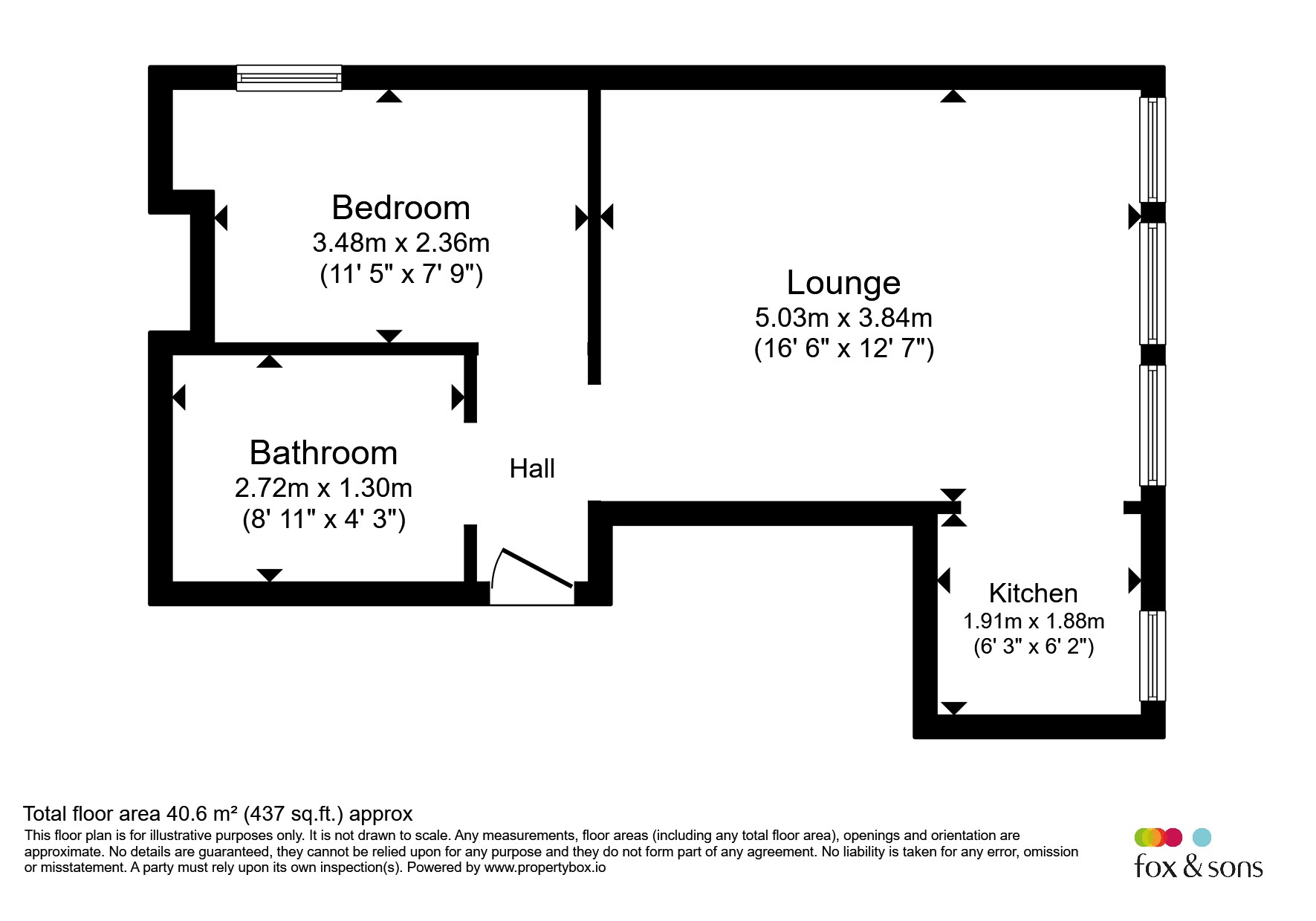 Flat 5, 7, Broadwater Road, Worthing floorplan