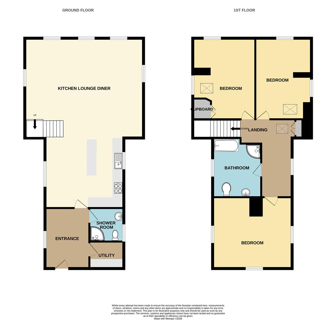 The Old Methodist Chapel, London Apprentice, St Austell floorplan