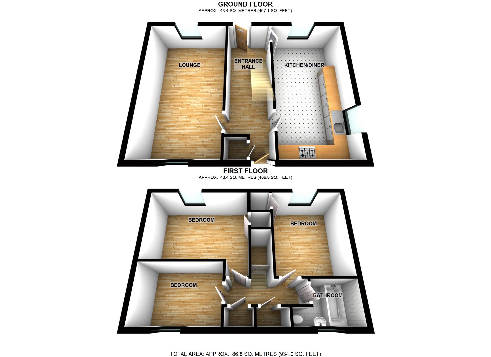 3 Bedrooms Semi-detached house for sale in Meadow Way, Leighton Buzzard LU7