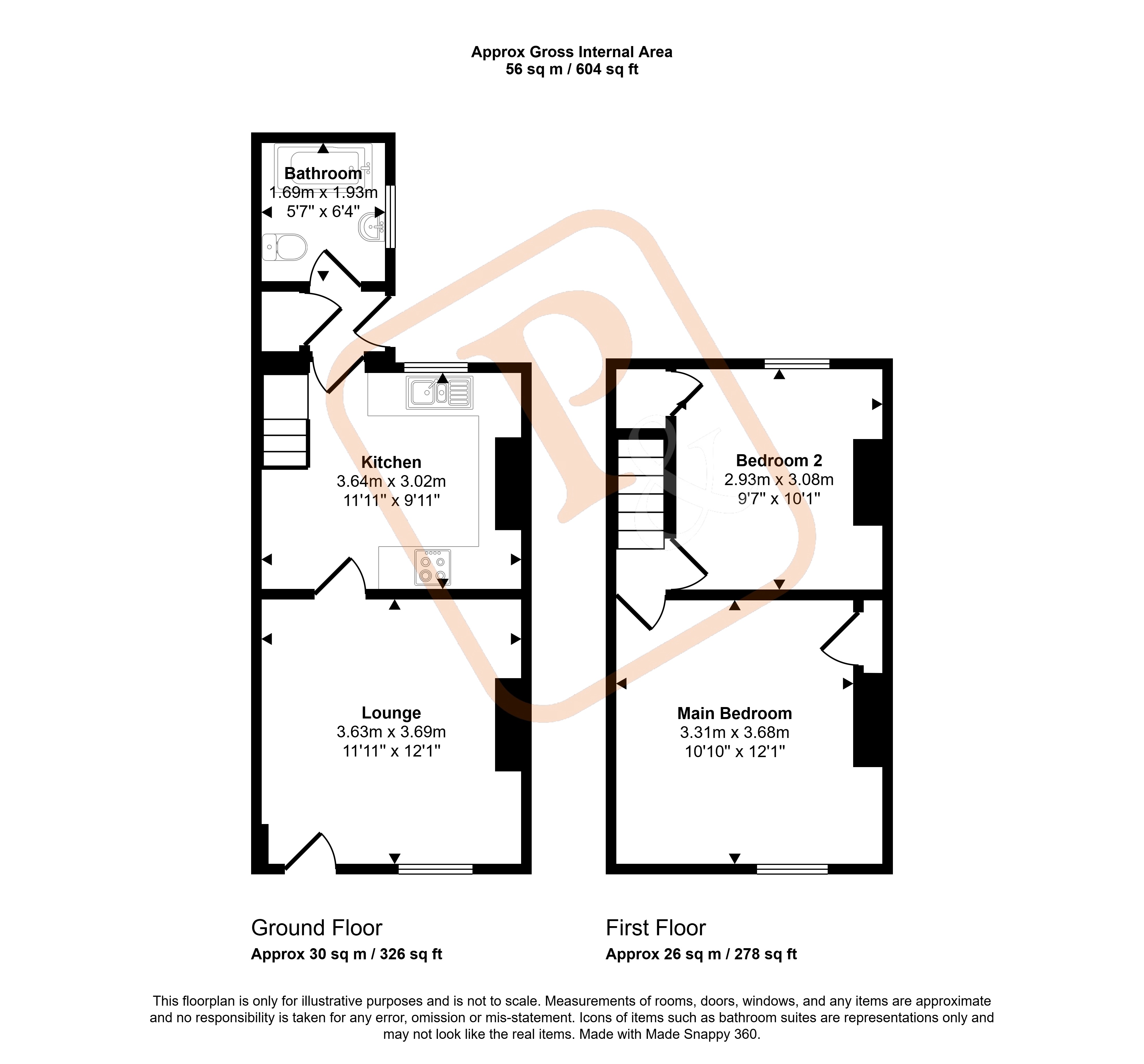 62, Artillery Street, New Town, Essex floorplan