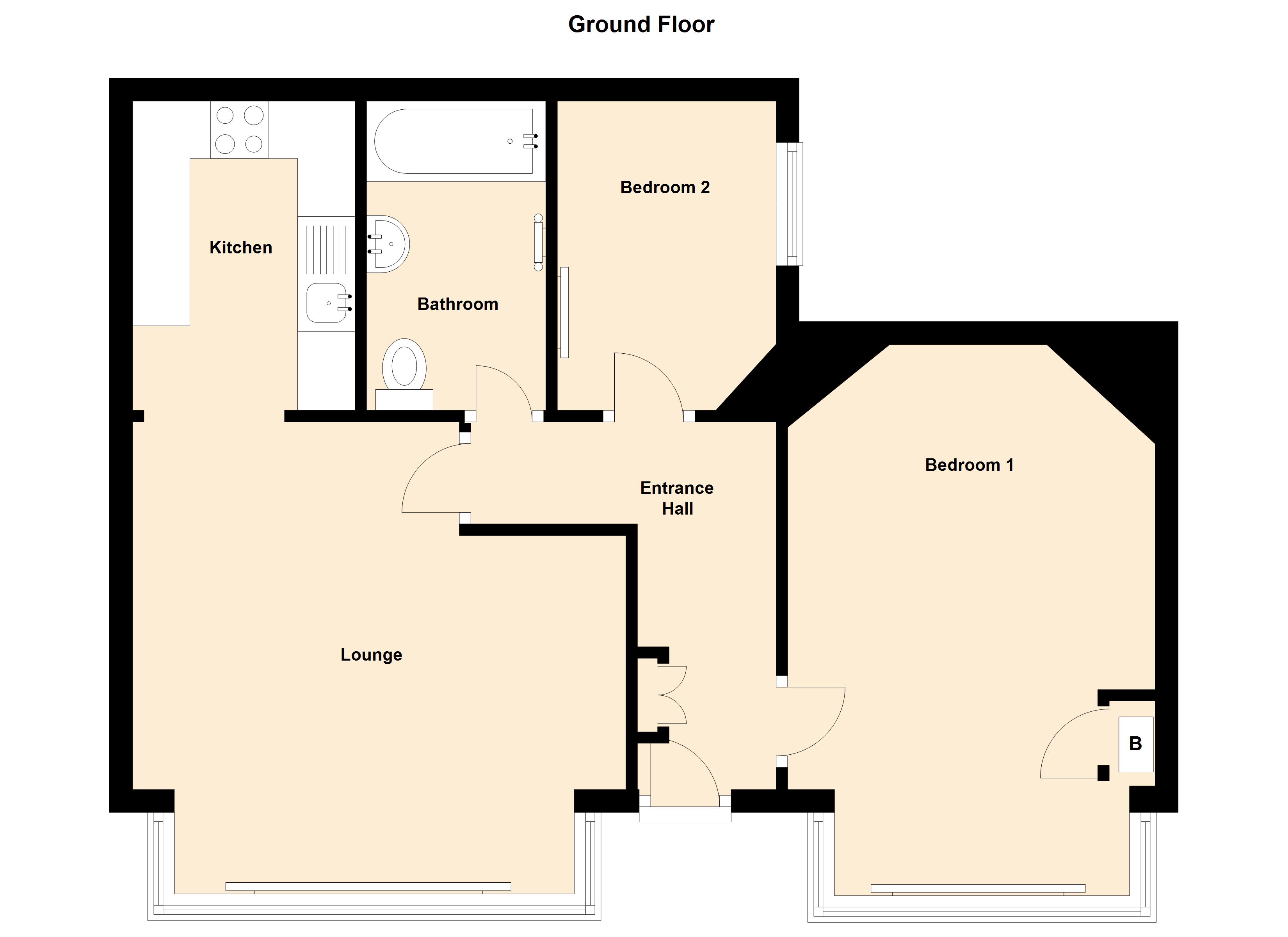 2 Bedrooms Flat to rent in Horncliffe Road, Blackpool FY4