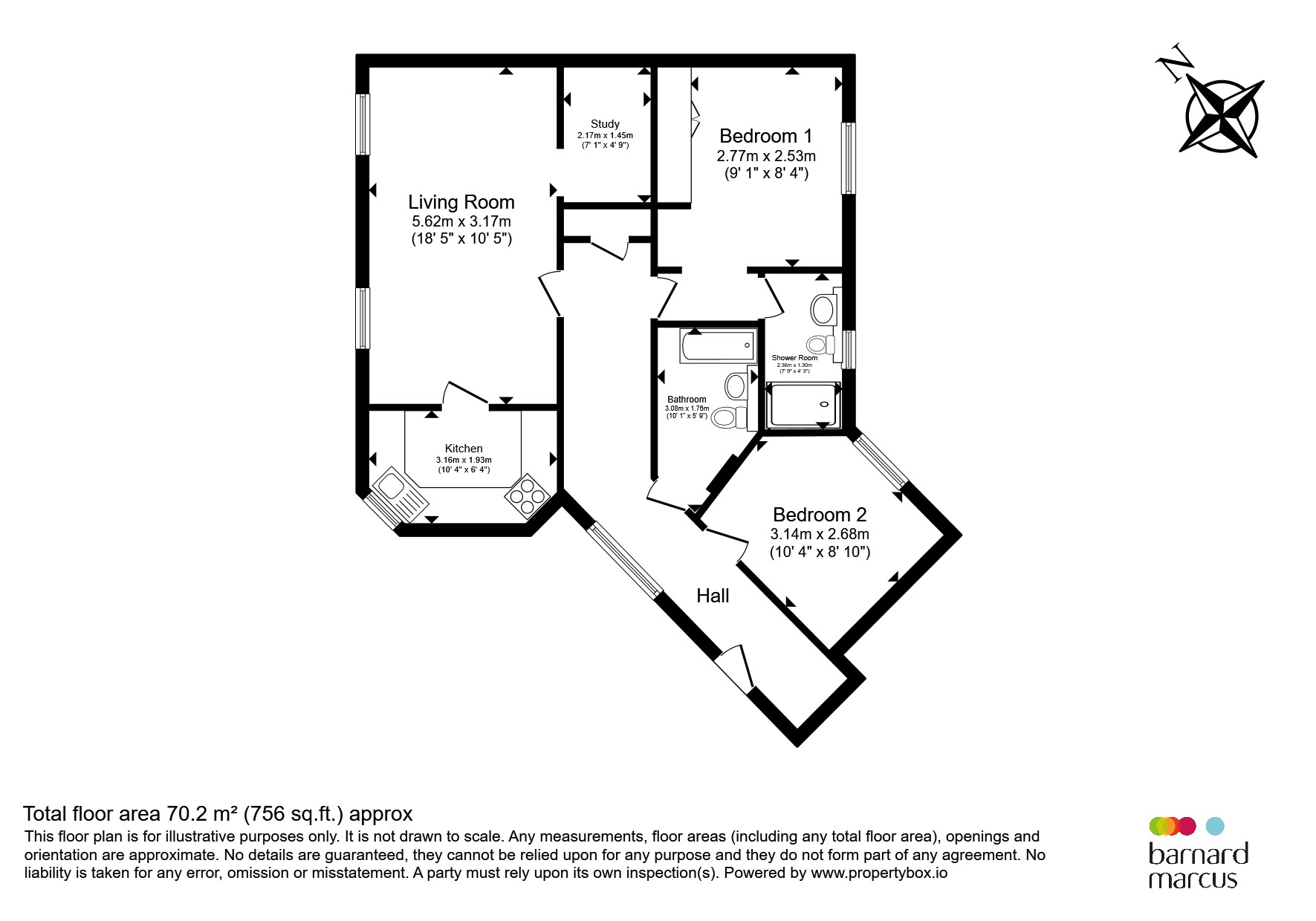 Flat 6, Elizabeth House, Elizabeth Drive, Banstead floorplan