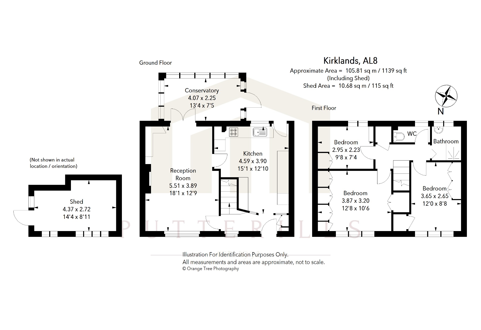 57 Kirklands, Welwyn Garden City, Hertfordshire floorplan