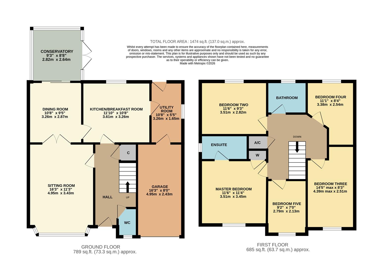 37, Oak Road, Chippenham floorplan