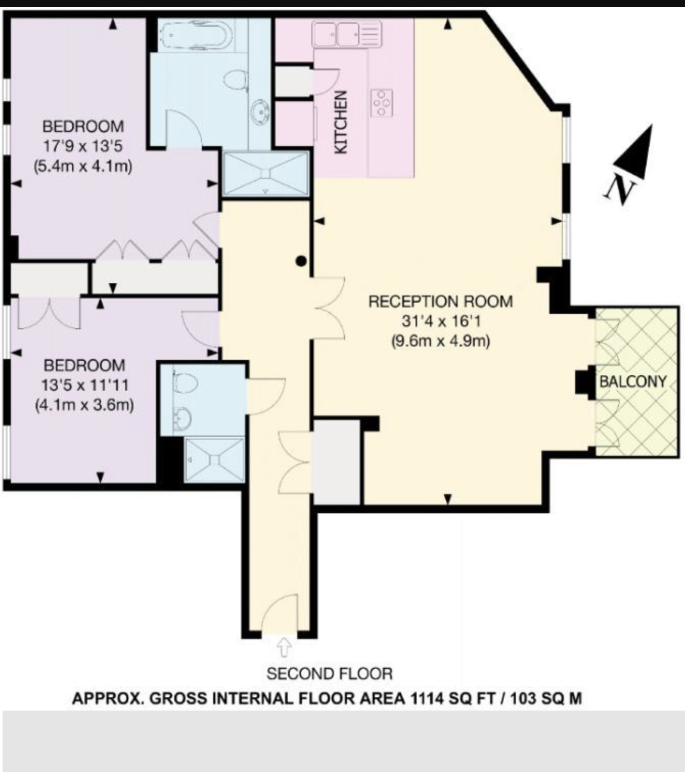 16, Sugar House, 99 Leman Street, London floorplan