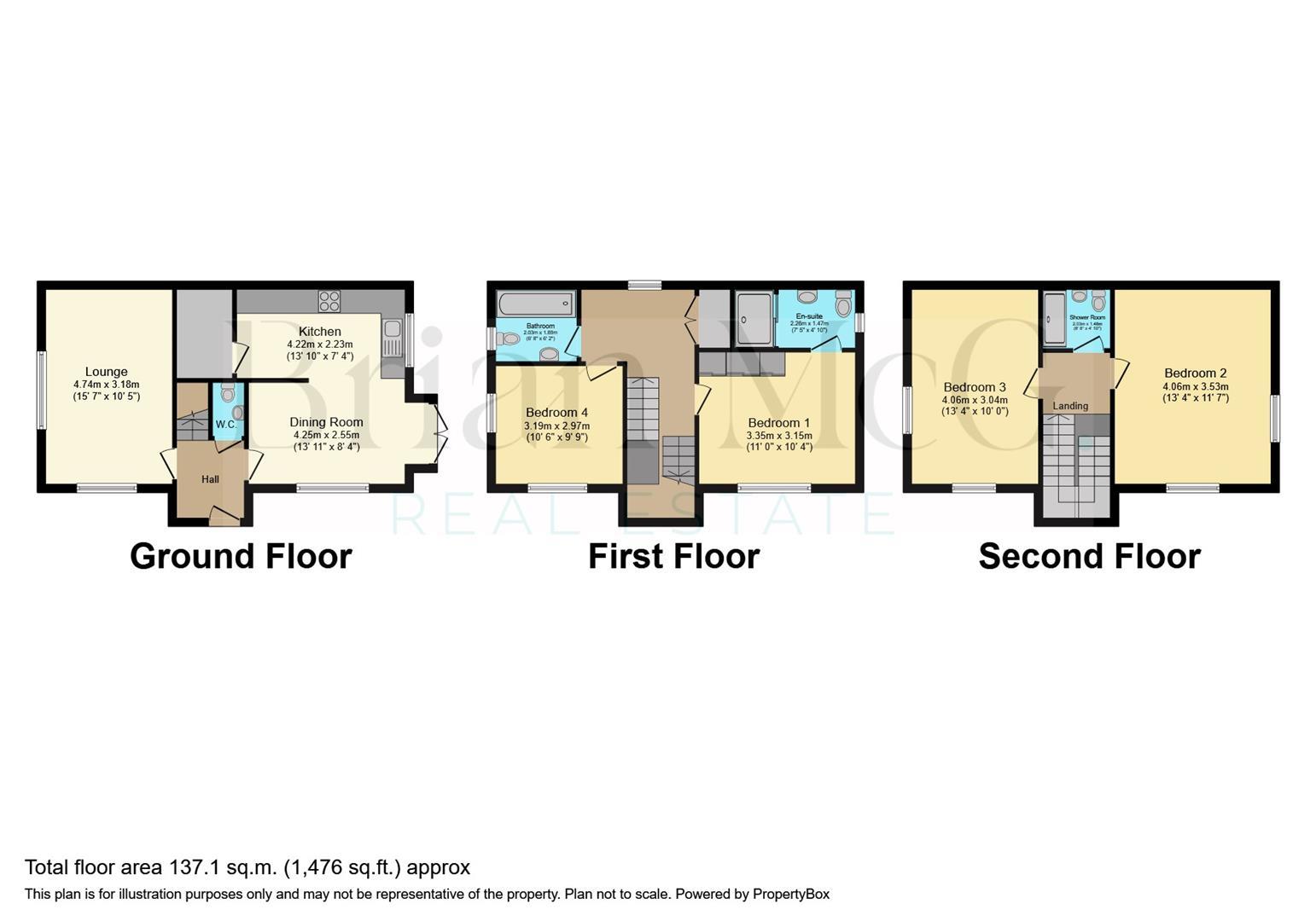 45, Cowley Meadow Way, Northampton floorplan