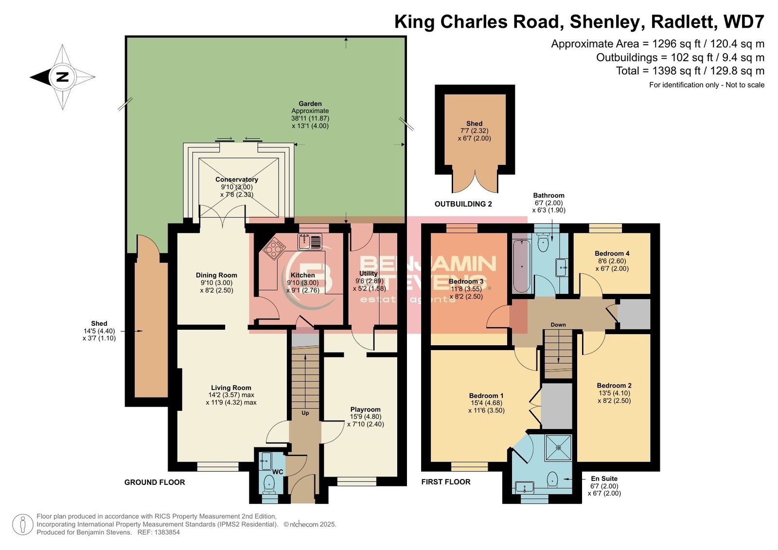 46, King Charles Road, Radlett floorplan