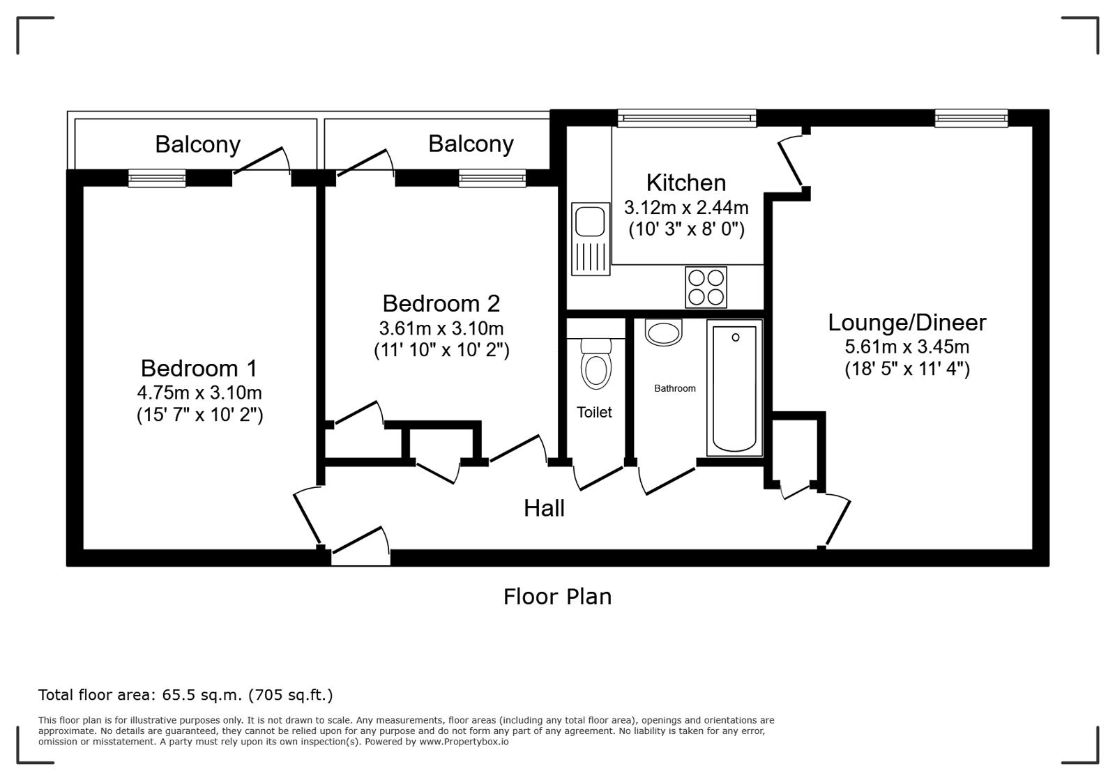 38, Coombe Lea, Hove floorplan