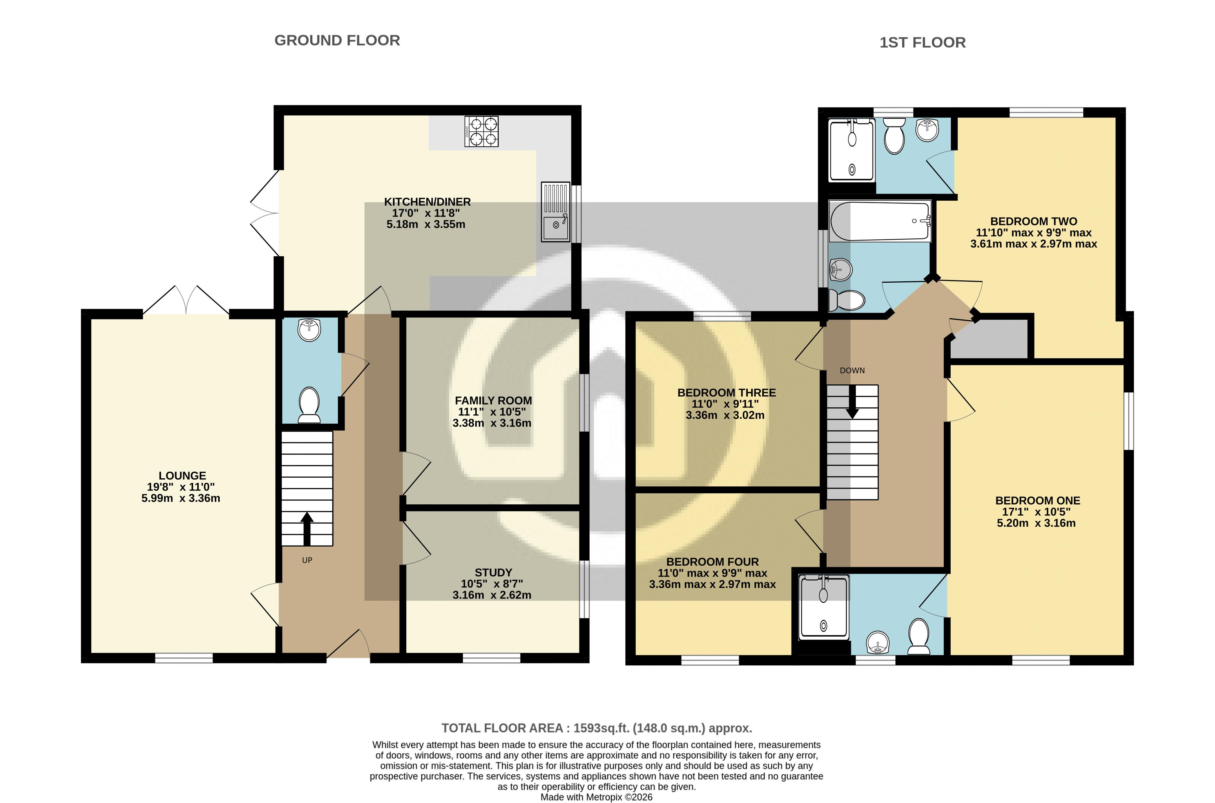 3, Curran Chase, Bedford floorplan