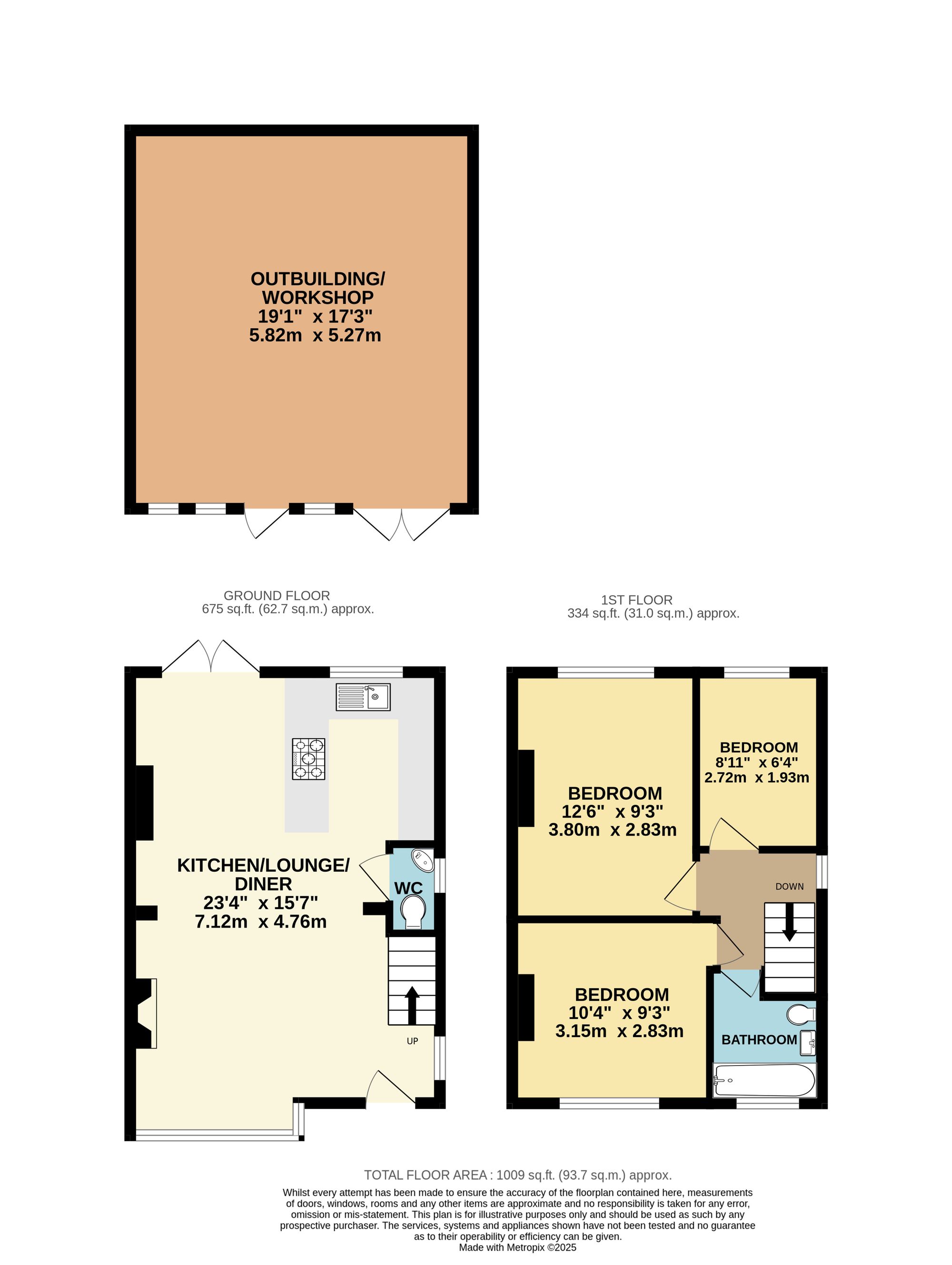 25 Cliffe Avenue, Southampton floorplan