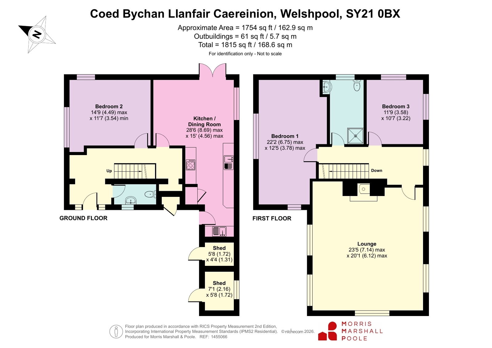 Coed Bychan,, Llanfair Caereinion, Welshpool floorplan