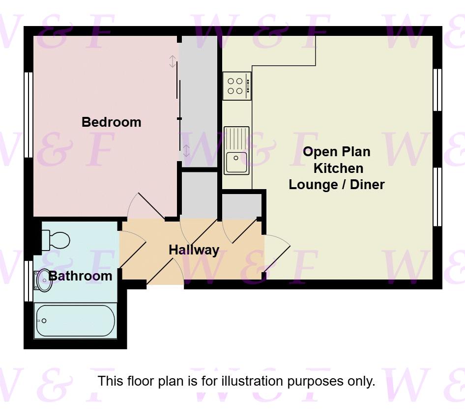 Flat 5 Somerton Court, Turfpits Lane, Birmingham floorplan