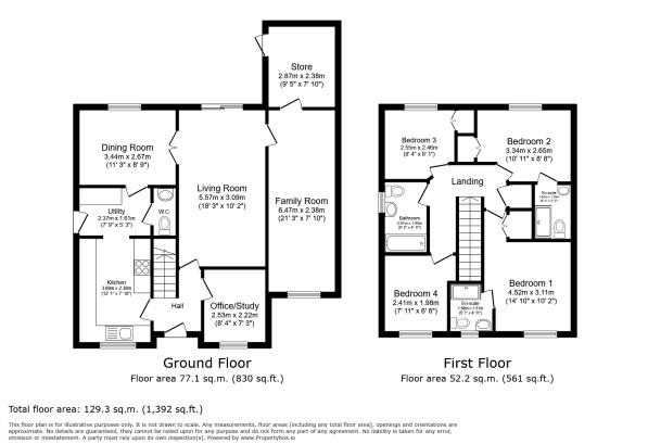 16, Woodpecker Drive, Stoke-On-Trent floorplan
