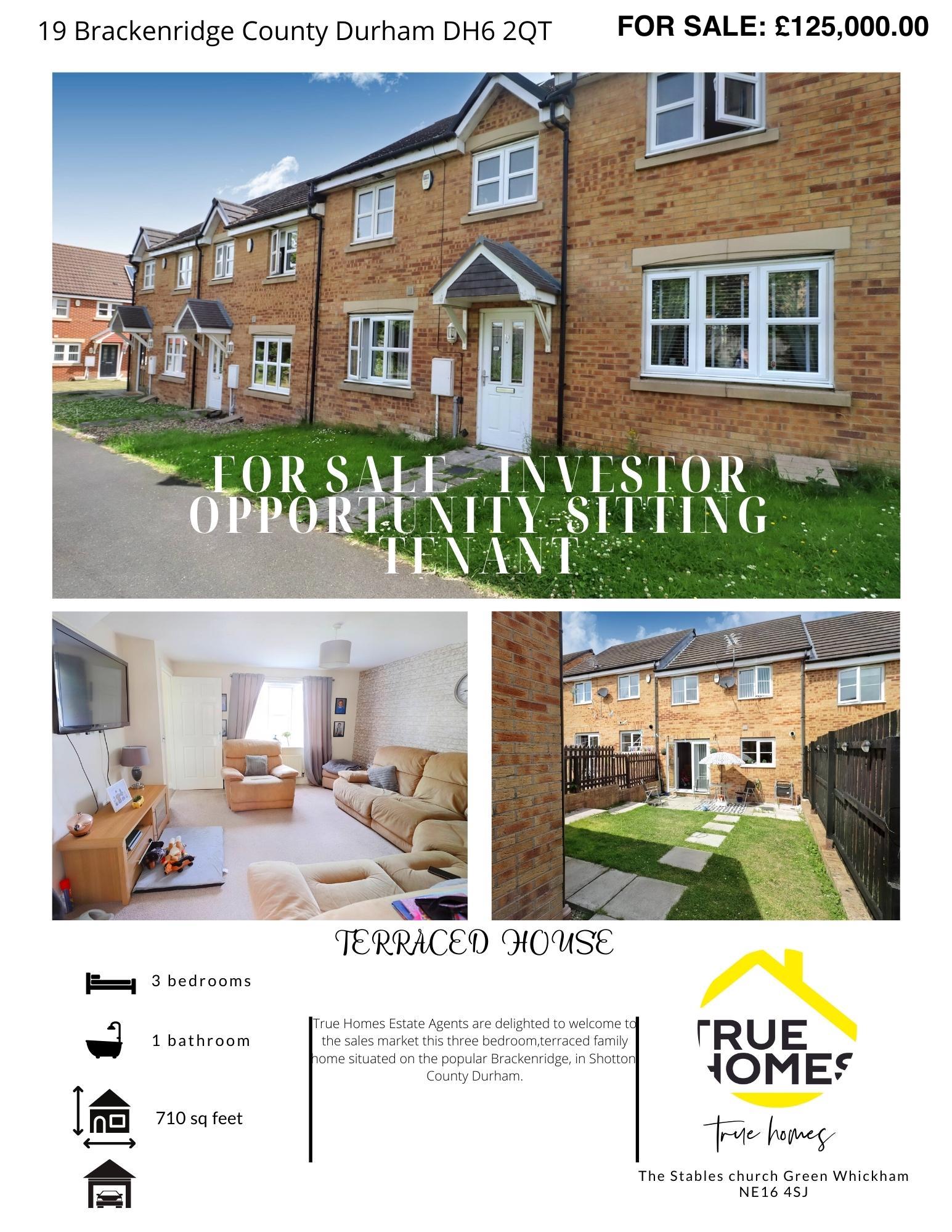 Brackenridge, County Durham DH6, 3 bedroom terraced house for sale 61943072 PrimeLocation