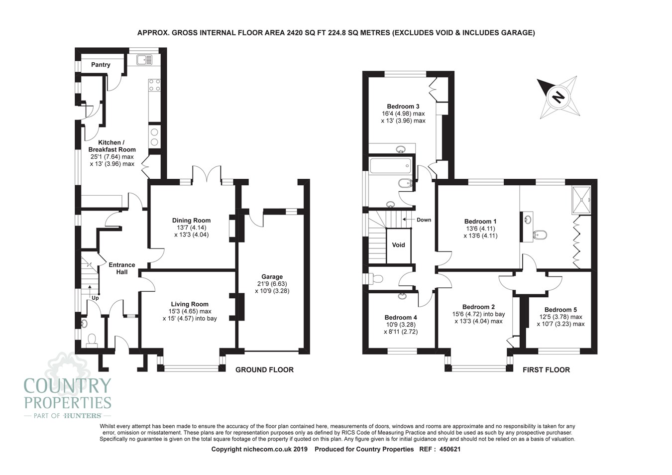 4 Bedrooms Detached house for sale in West Hill, Hitchin SG5