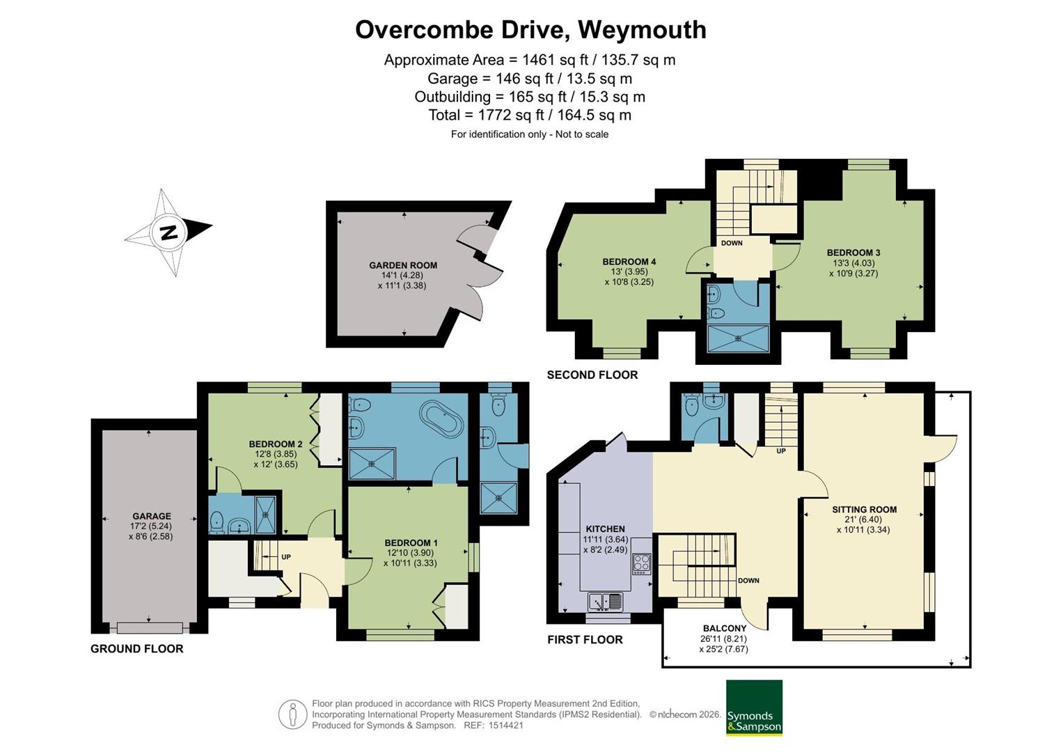 4, Overcombe Drive, Weymouth floorplan