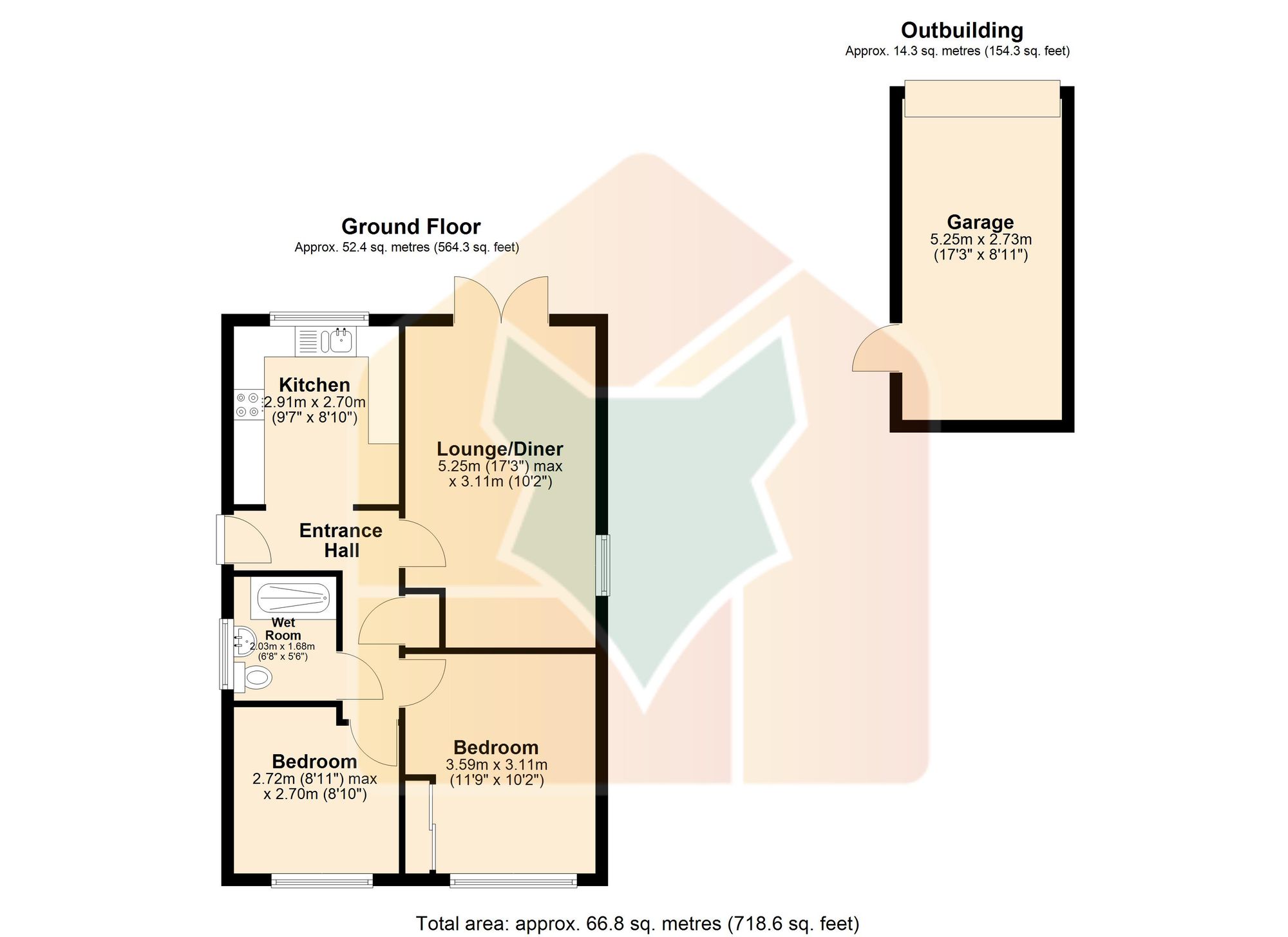 59 Willoughby Chase, Gainsborough floorplan