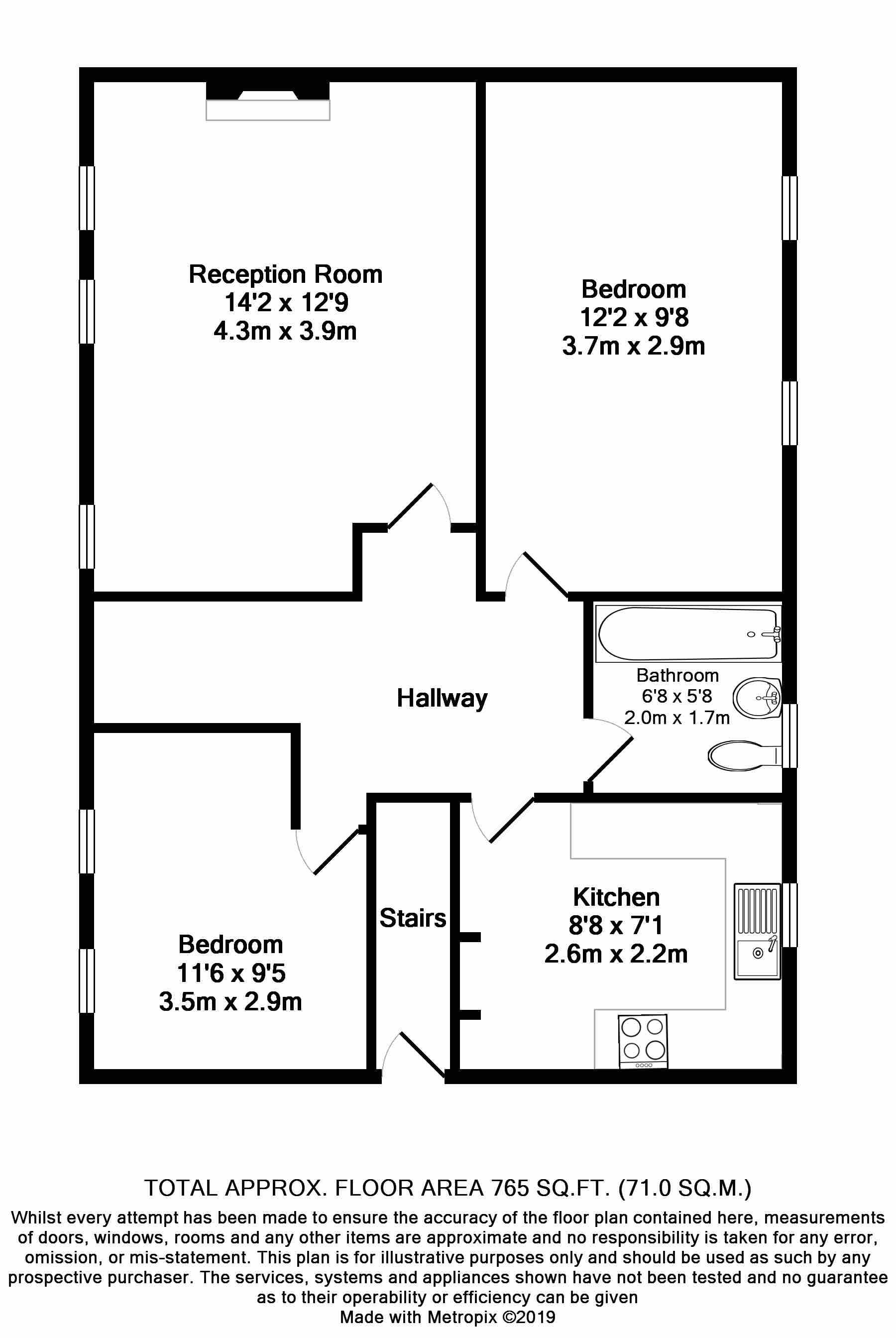 2 Bedrooms Maisonette to rent in Rowe Walk, Harrow, Middlesex HA2