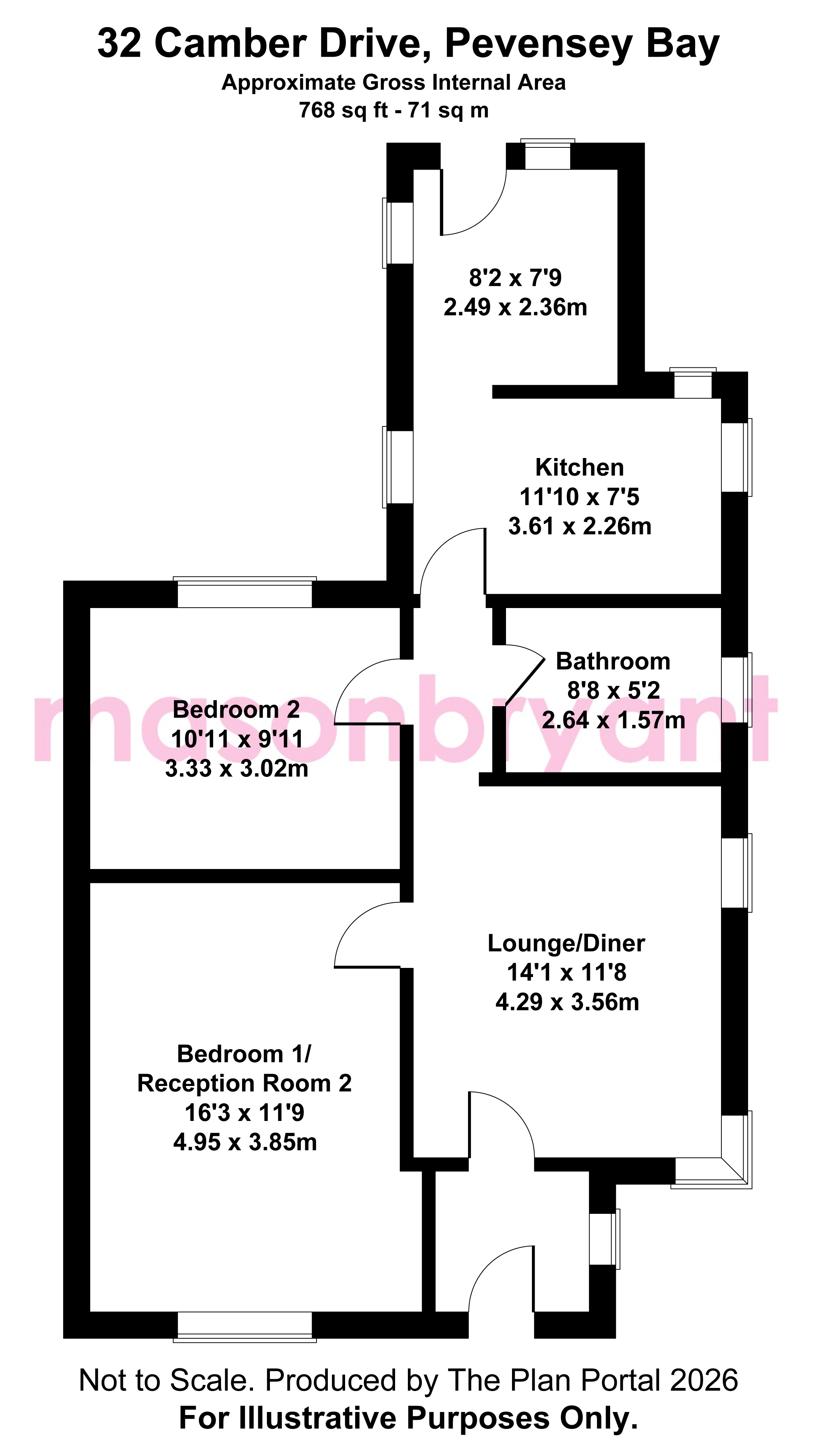 32, Camber Drive, Pevensey Bay floorplan