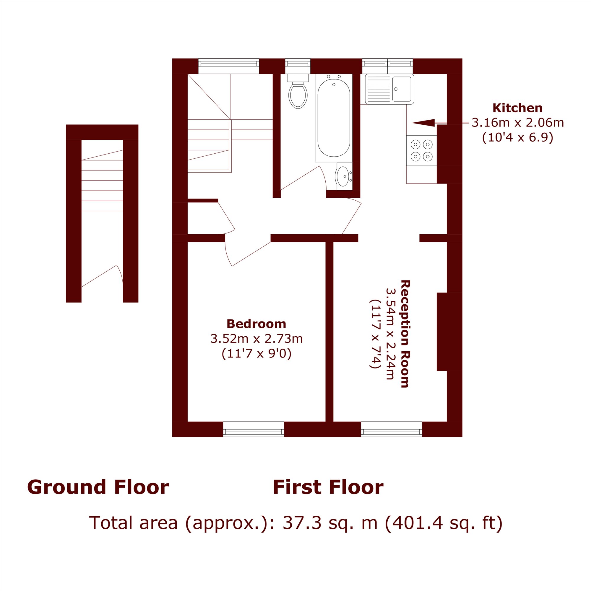 3B, St Stephens Grove, London floorplan