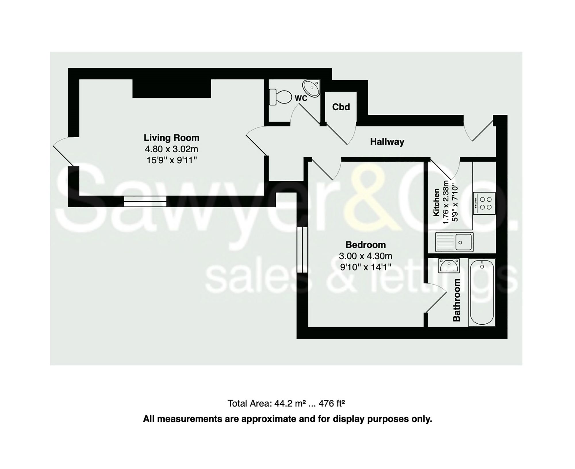 Flat 2 St. Aubyns, Flat 2, 60 St. Aubyns, Hove floorplan