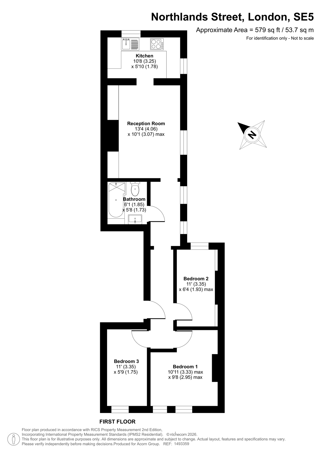 Flat 2, 8, Northlands Street, London floorplan