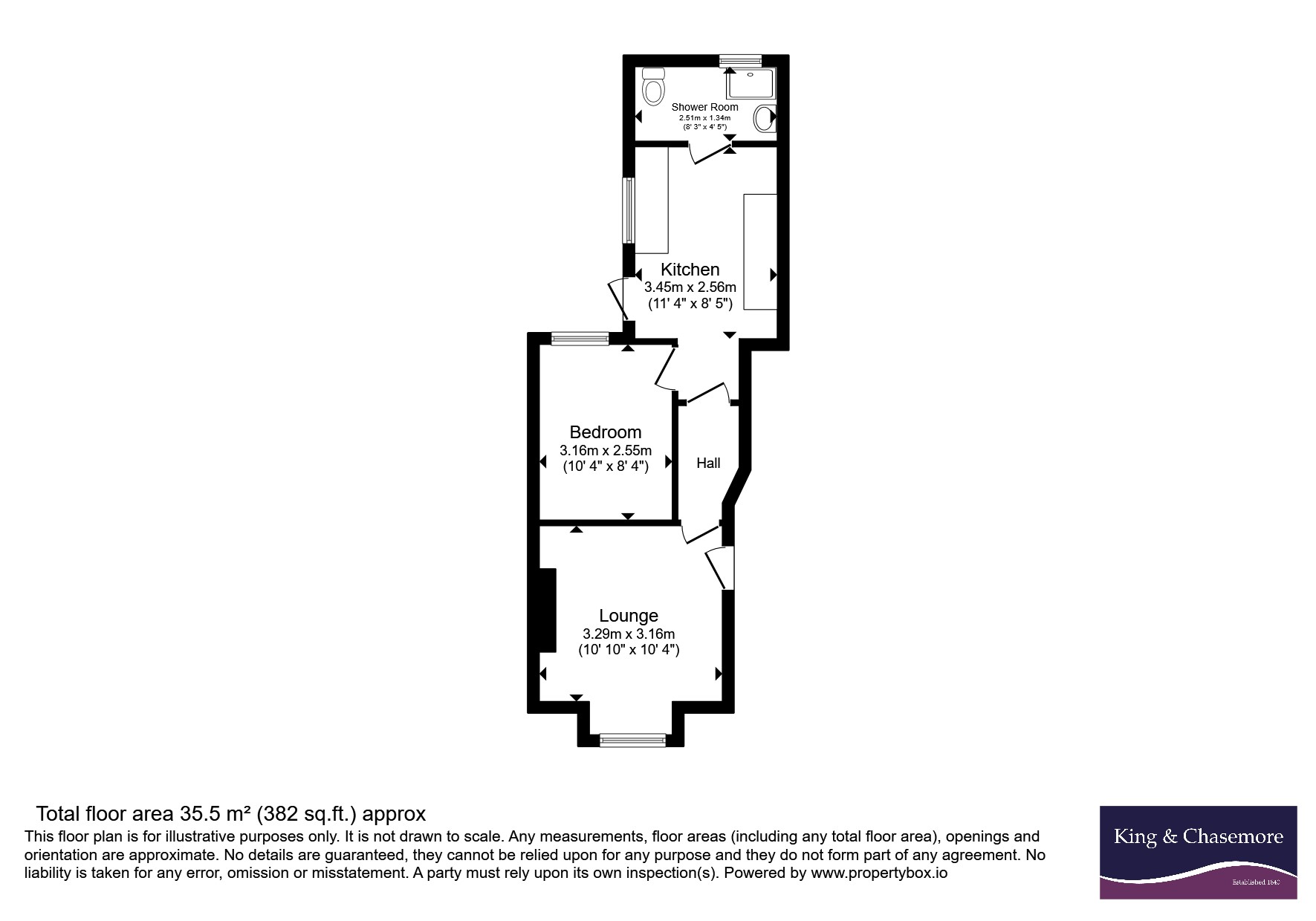 Ground Floor Flat, 28, Coombe Road, East Sussex floorplan