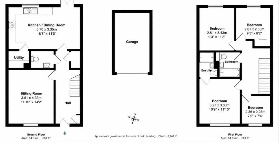 19, Tower Road, Cheddar floorplan