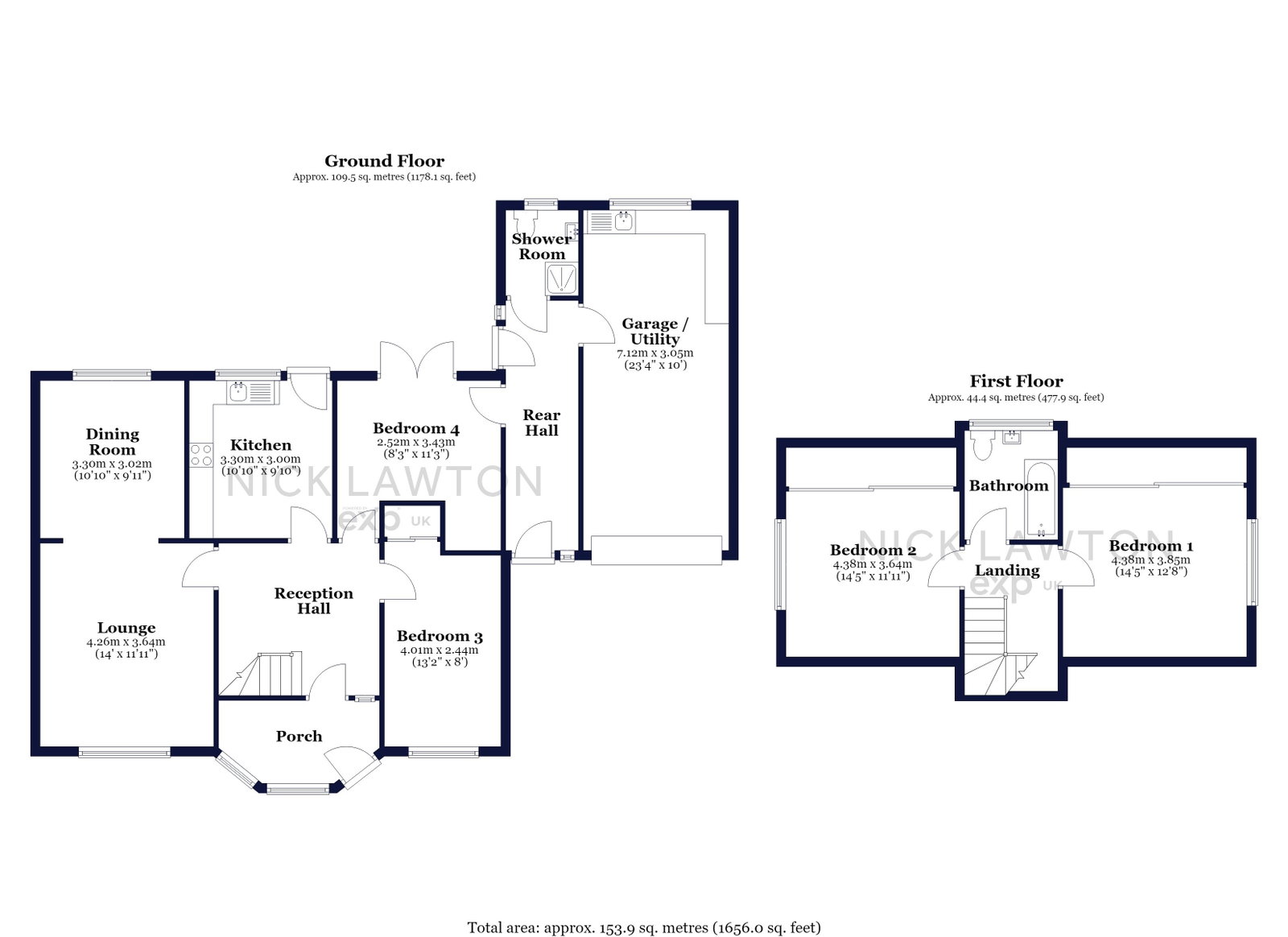 20, Milton Crescent, Nottingham floorplan