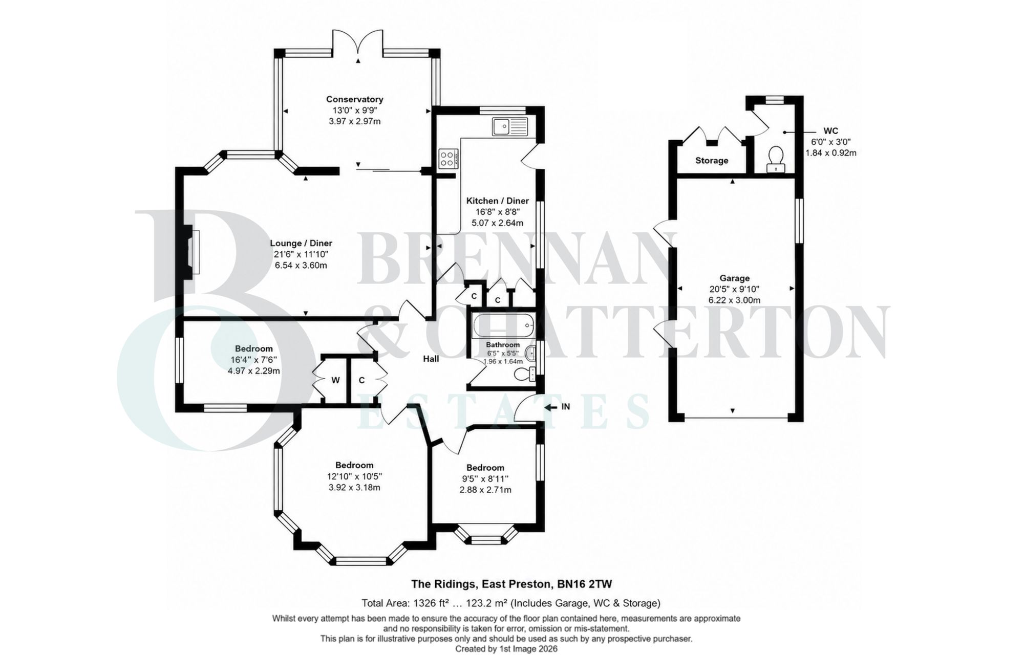 24 The Ridings, Littlehampton floorplan