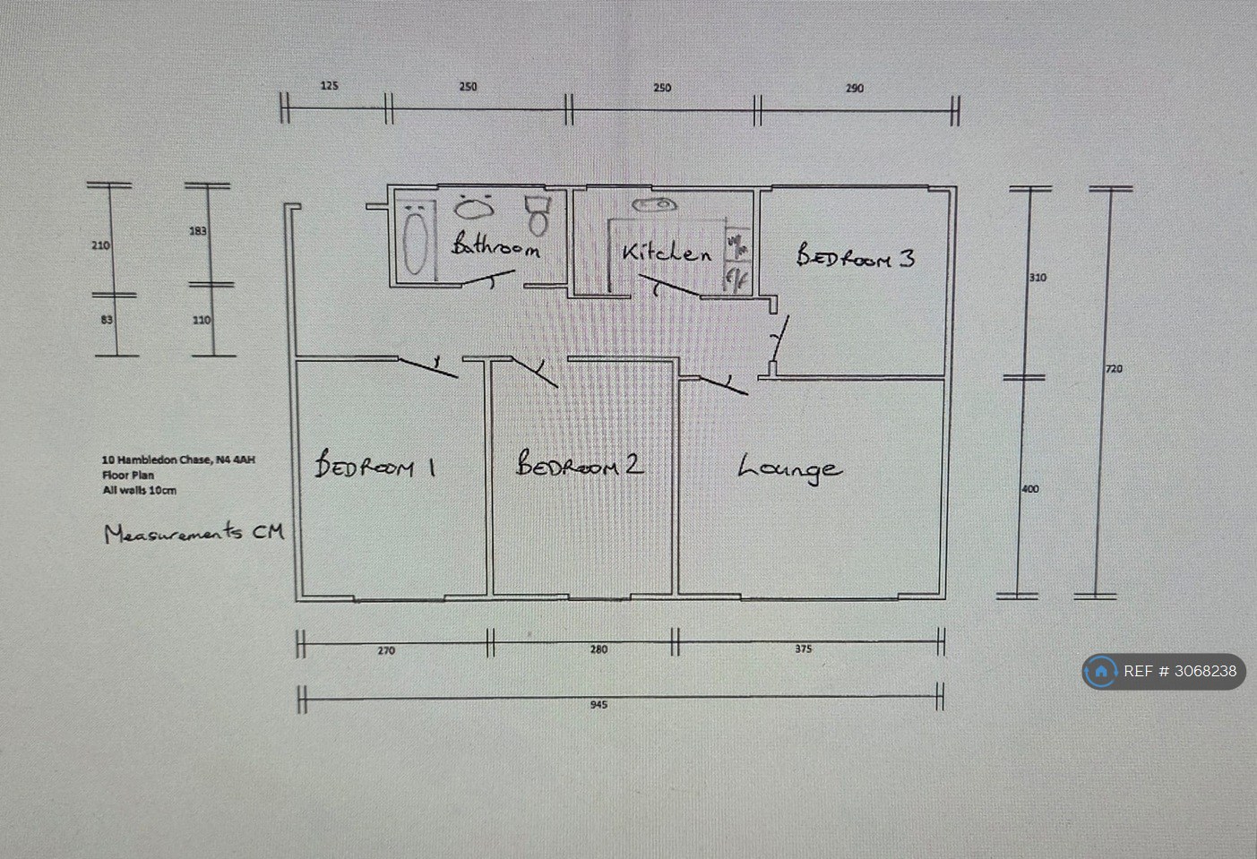Hambledon Chase, Crouch Hill, London floorplan