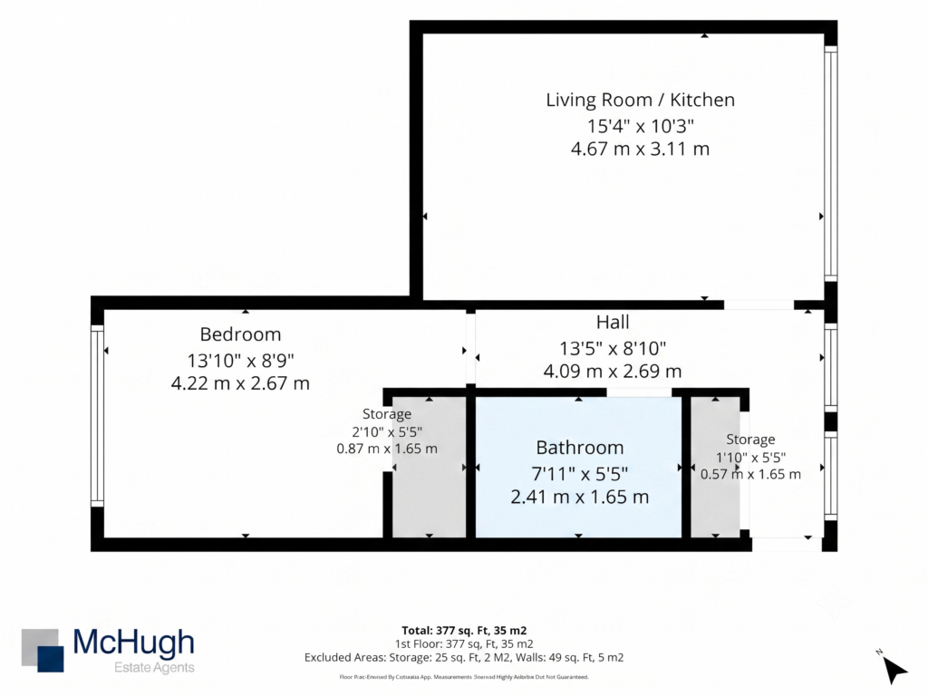 Flat 2, 2, Hall Street, Clydebank floorplan