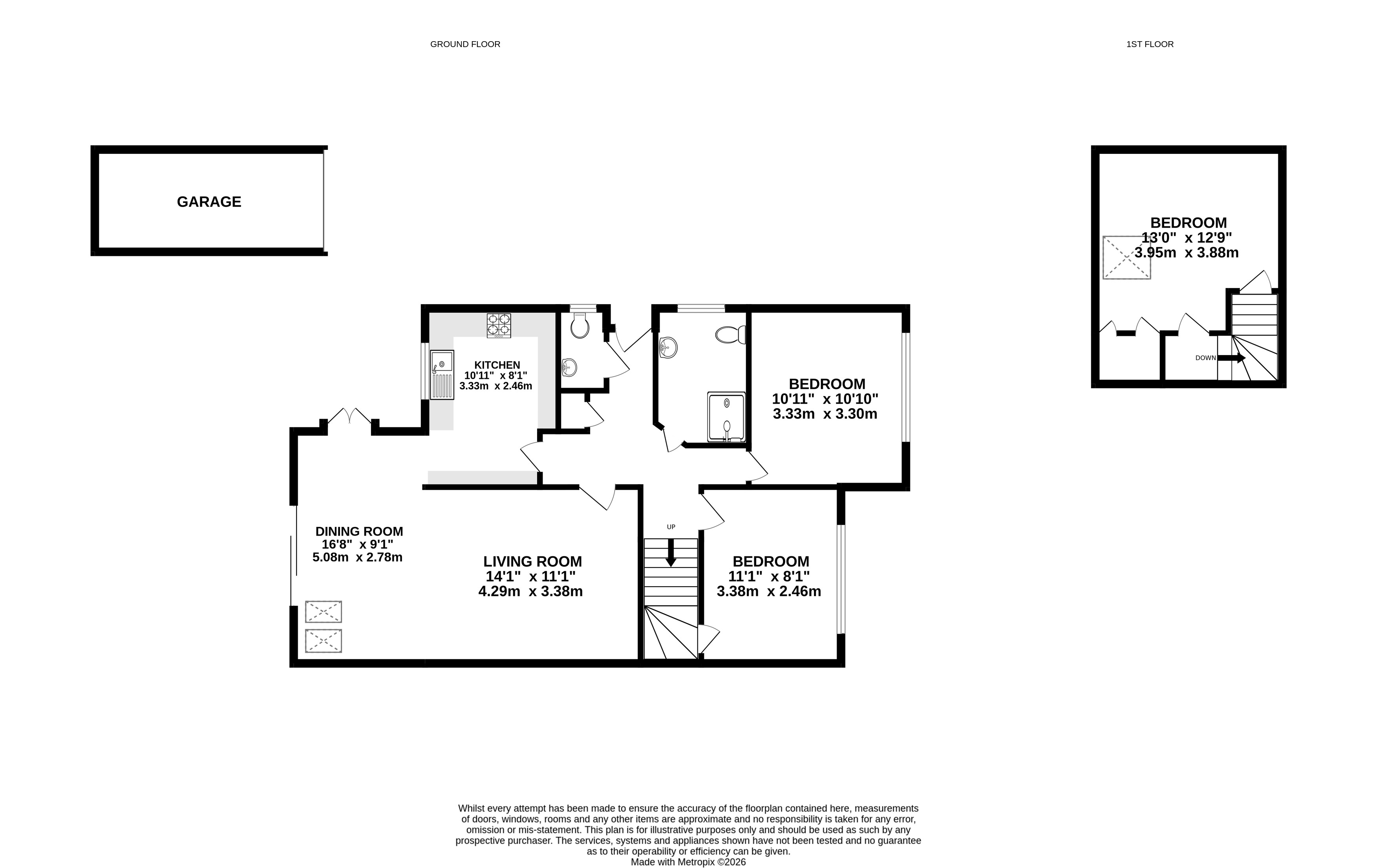 Warwick Road, Ash Vale floorplan