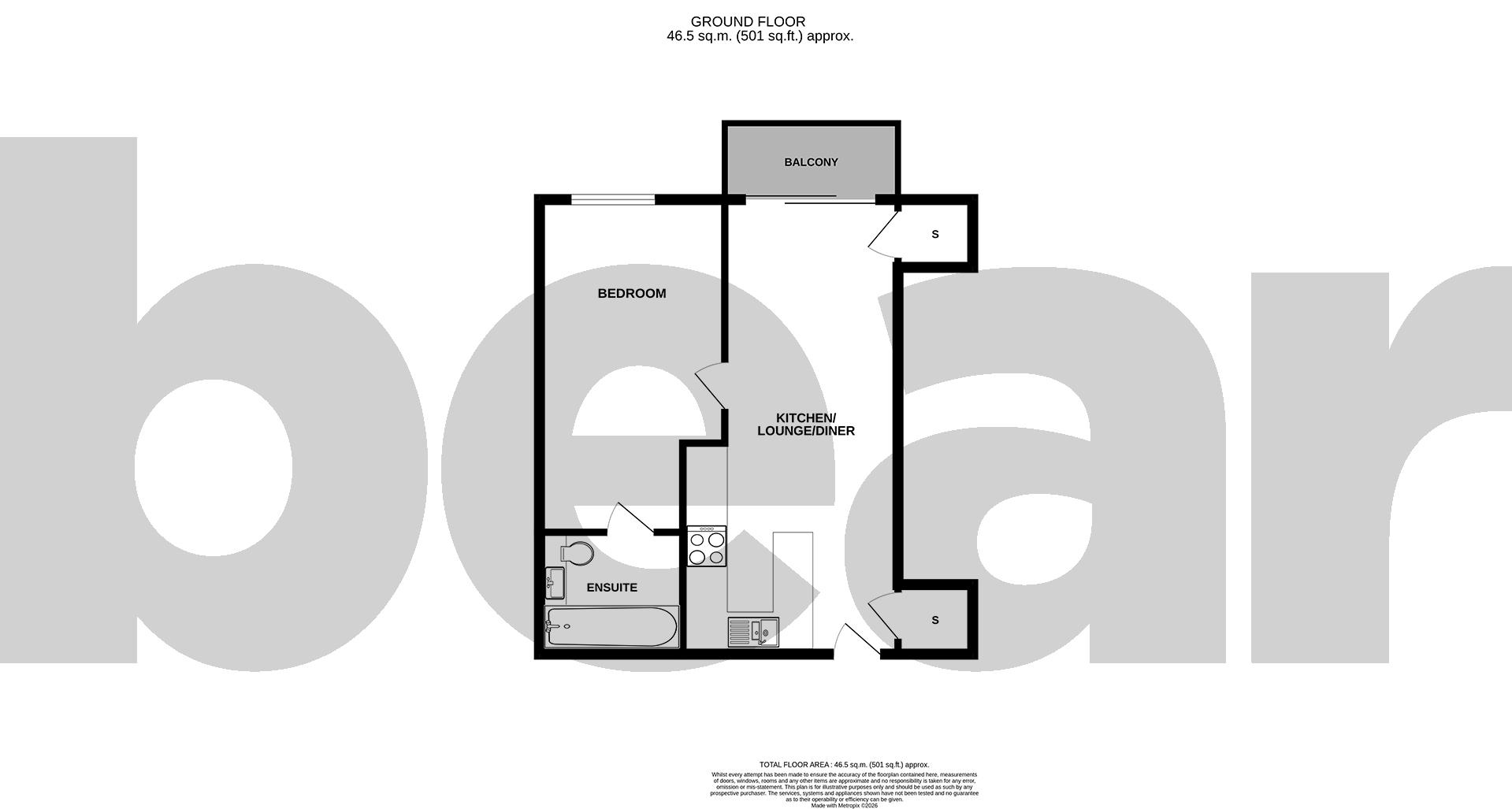 Flat 145, 27, Victoria Avenue, Southend-on-Sea floorplan