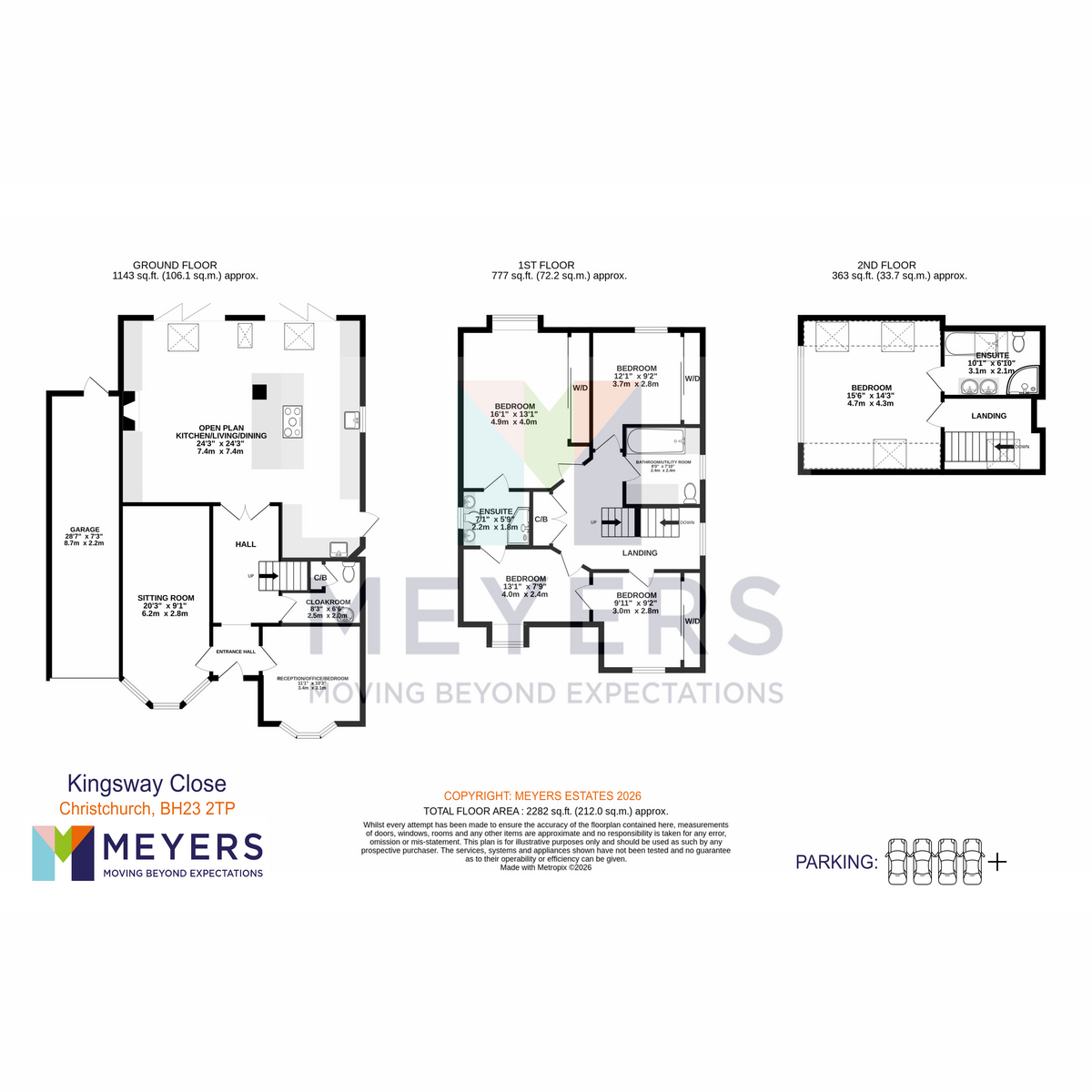 15, Kingsway Close, Christchurch floorplan