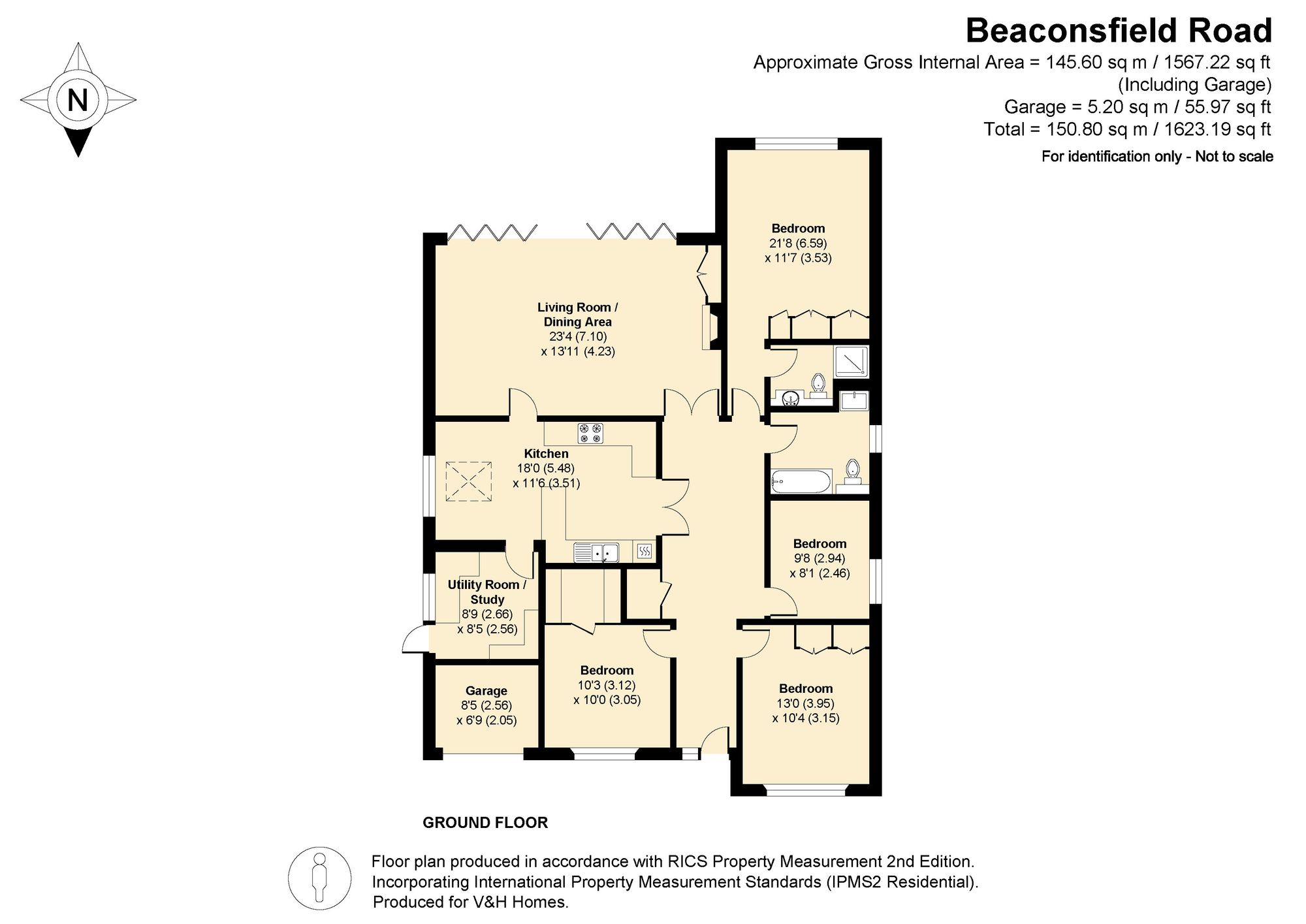 100b Beaconsfield Road, Epsom floorplan