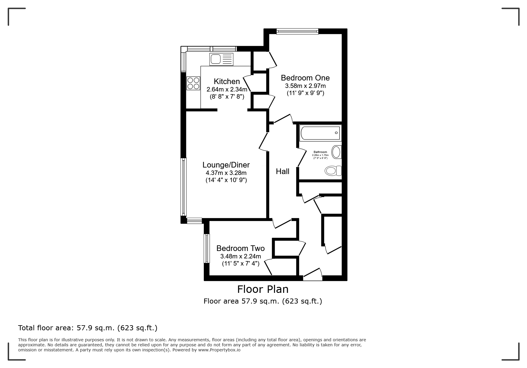 4 Longleat,, Horsefair Street, Cheltenham floorplan