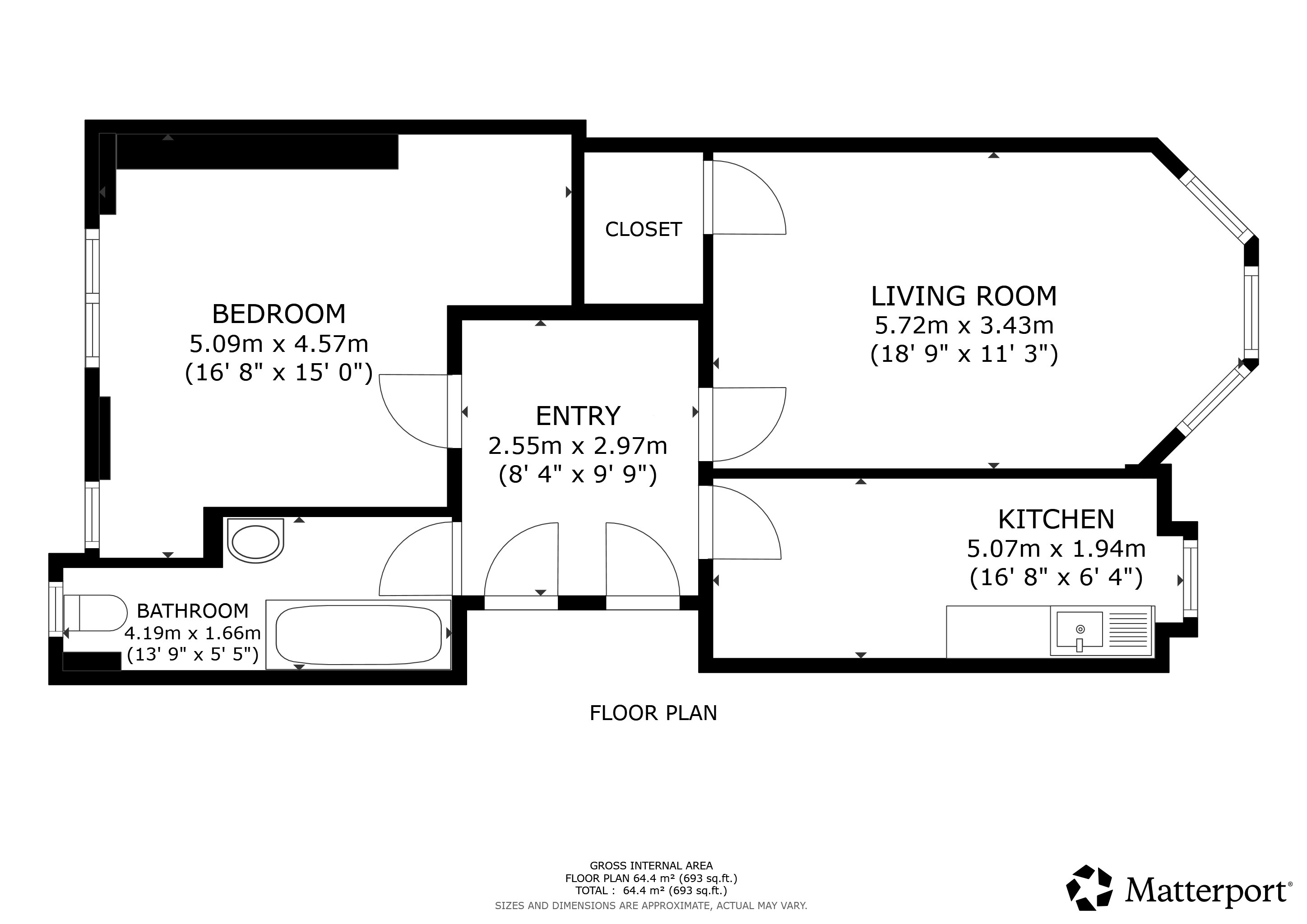 98 Cumming Drive, Flat 0/2, Glasgow floorplan